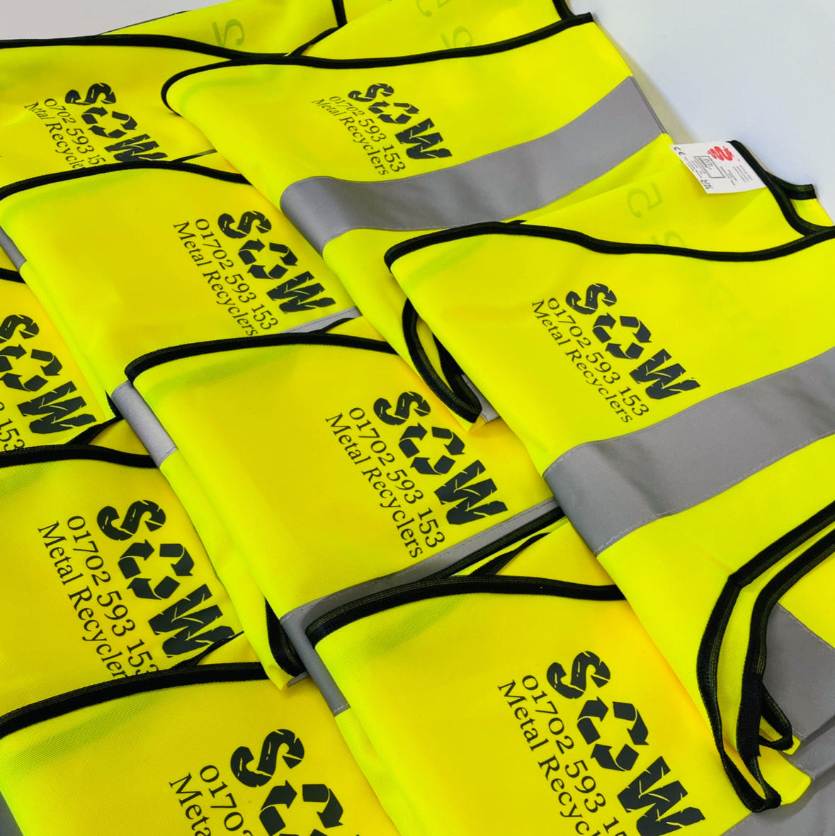 Business Branded High Vis Jackets Printed With Your logo