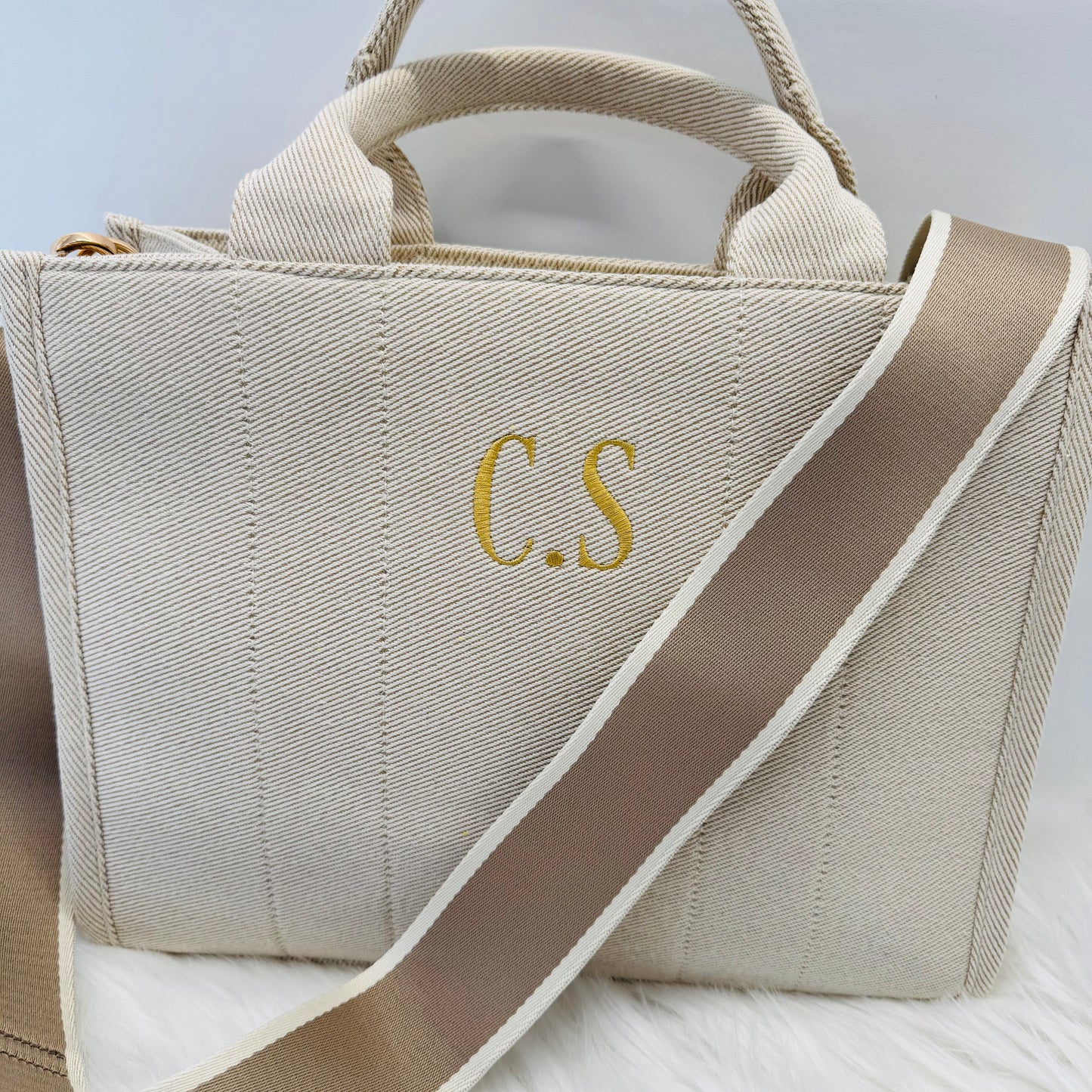 Ladies Stylish Embroidered Handbag Personalised With Initials