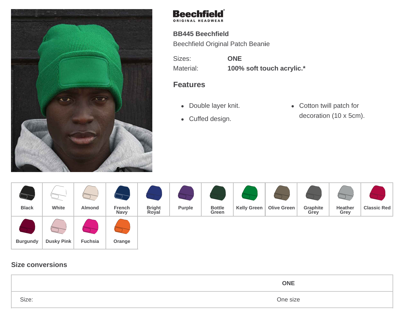 Printed Beanie Hat - Customised with Your Business Logo