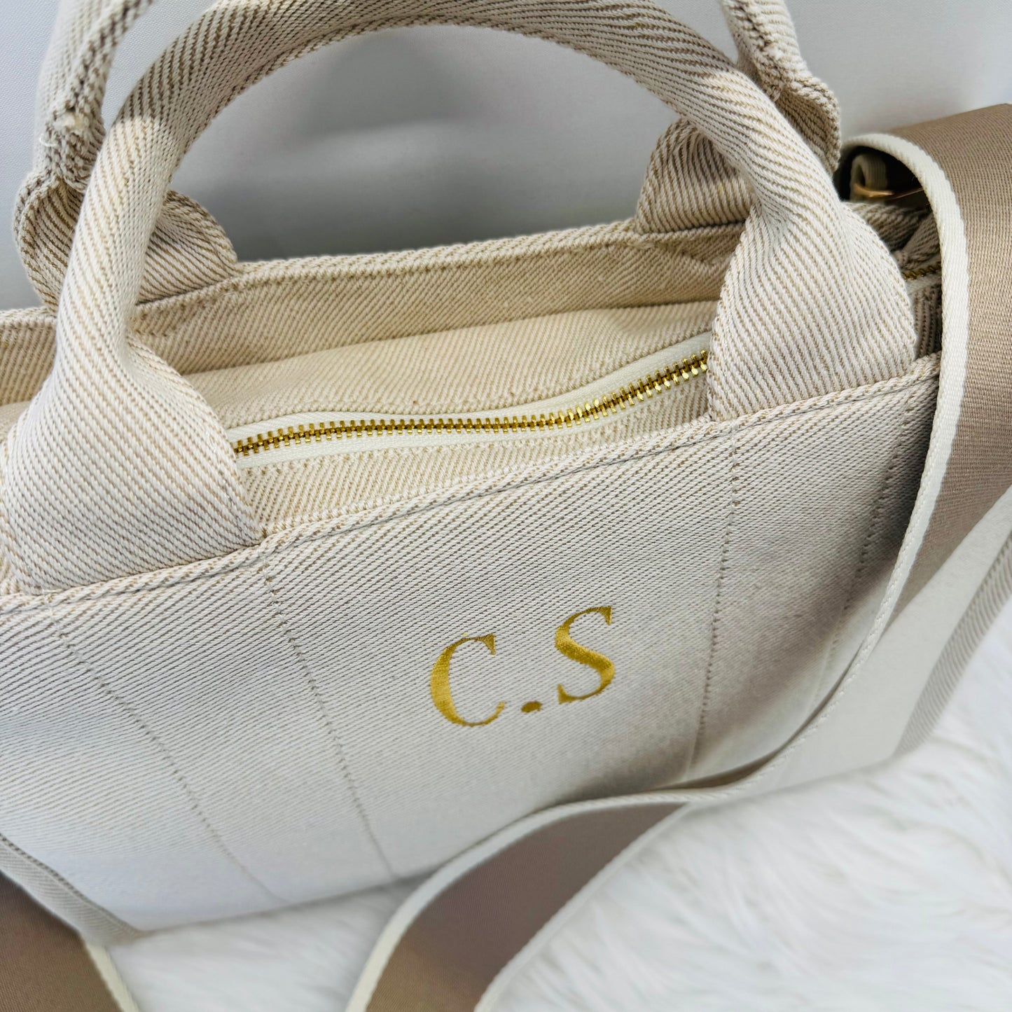 Ladies Stylish Embroidered Handbag Personalised With Initials