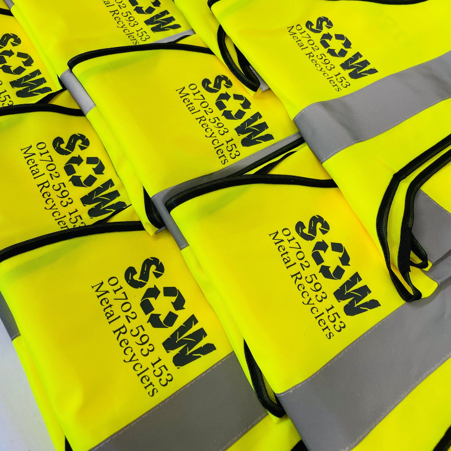 Business Branded High Vis Jackets Printed With Your logo