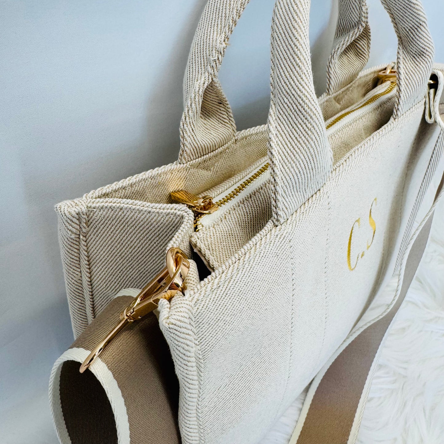 Ladies Stylish Embroidered Handbag Personalised With Initials