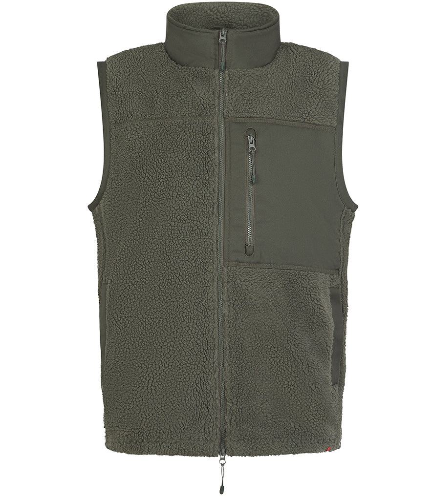 Unisex Front Row Sherpa Gilet Embroidered with your company logo