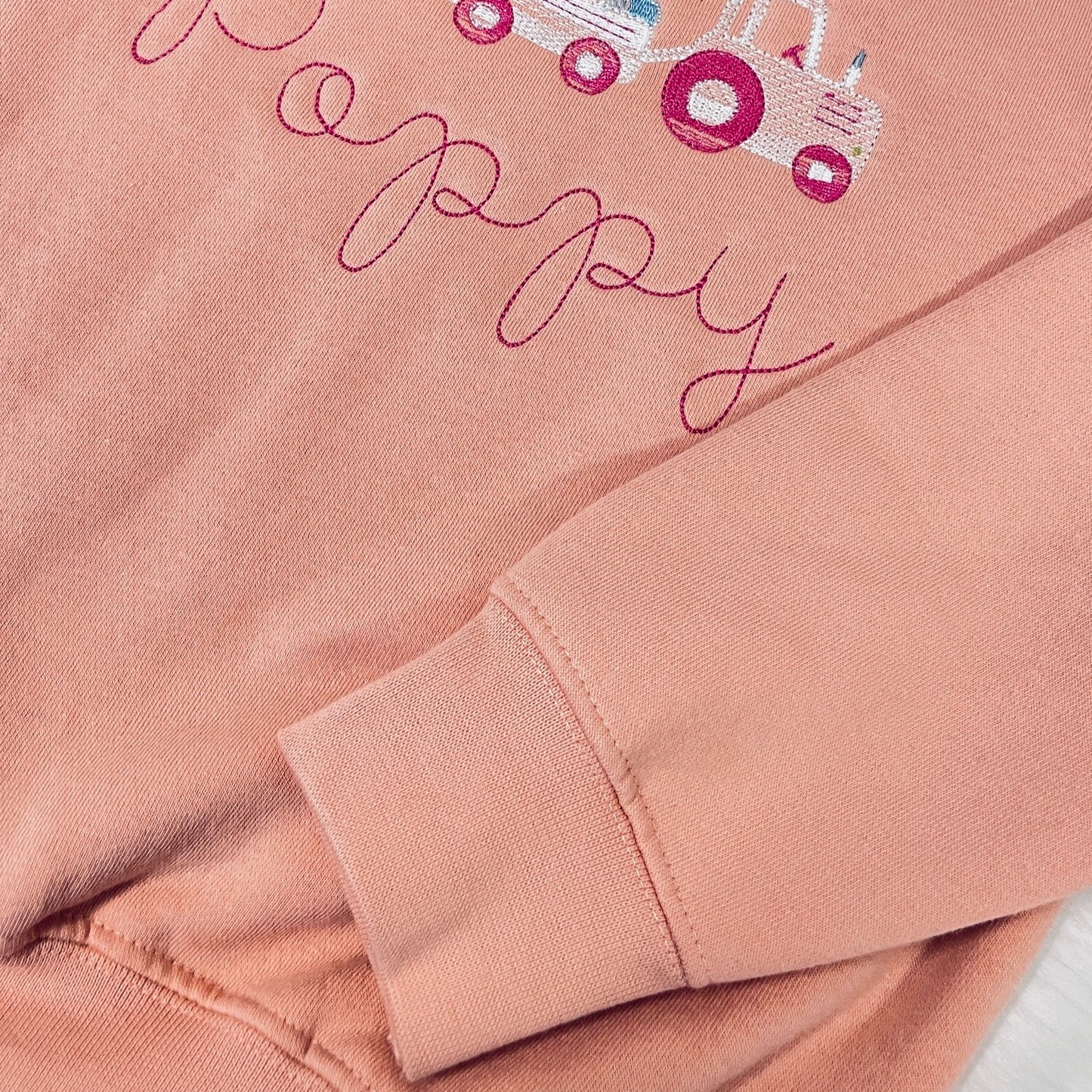 Rainbows & Clouds Girls Personalised Embroidered Sweater