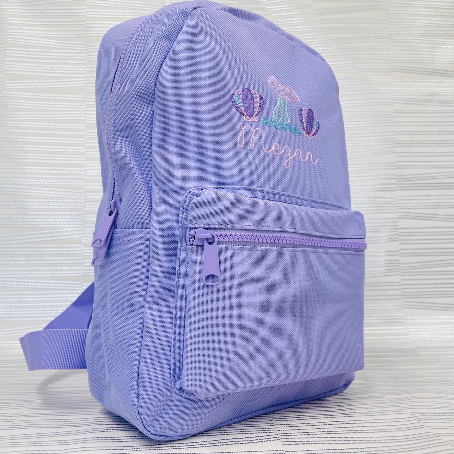 Unique Personalised Mermaid School or Nursery Embroidered Backpack