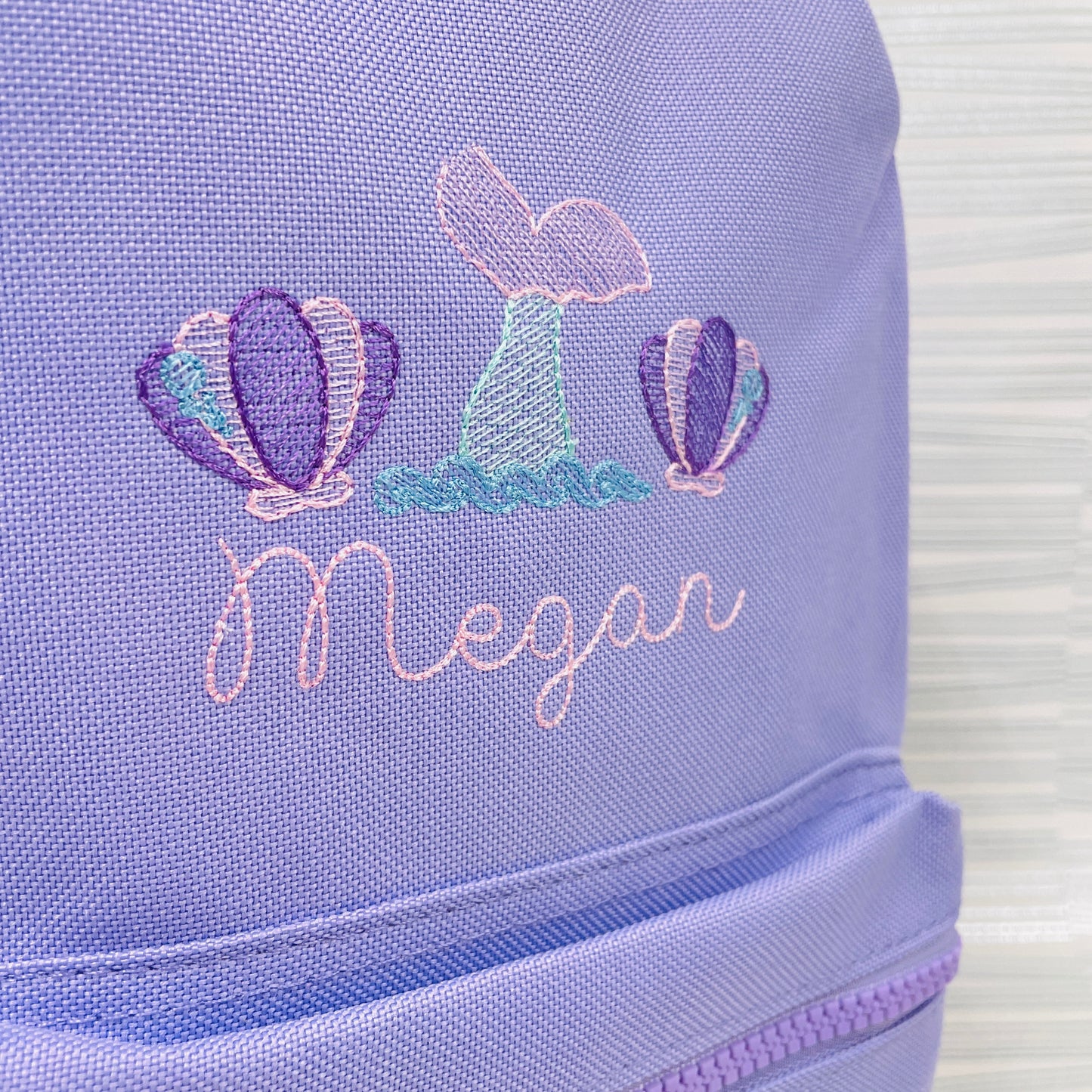 Unique Personalised Mermaid School or Nursery Embroidered Backpack