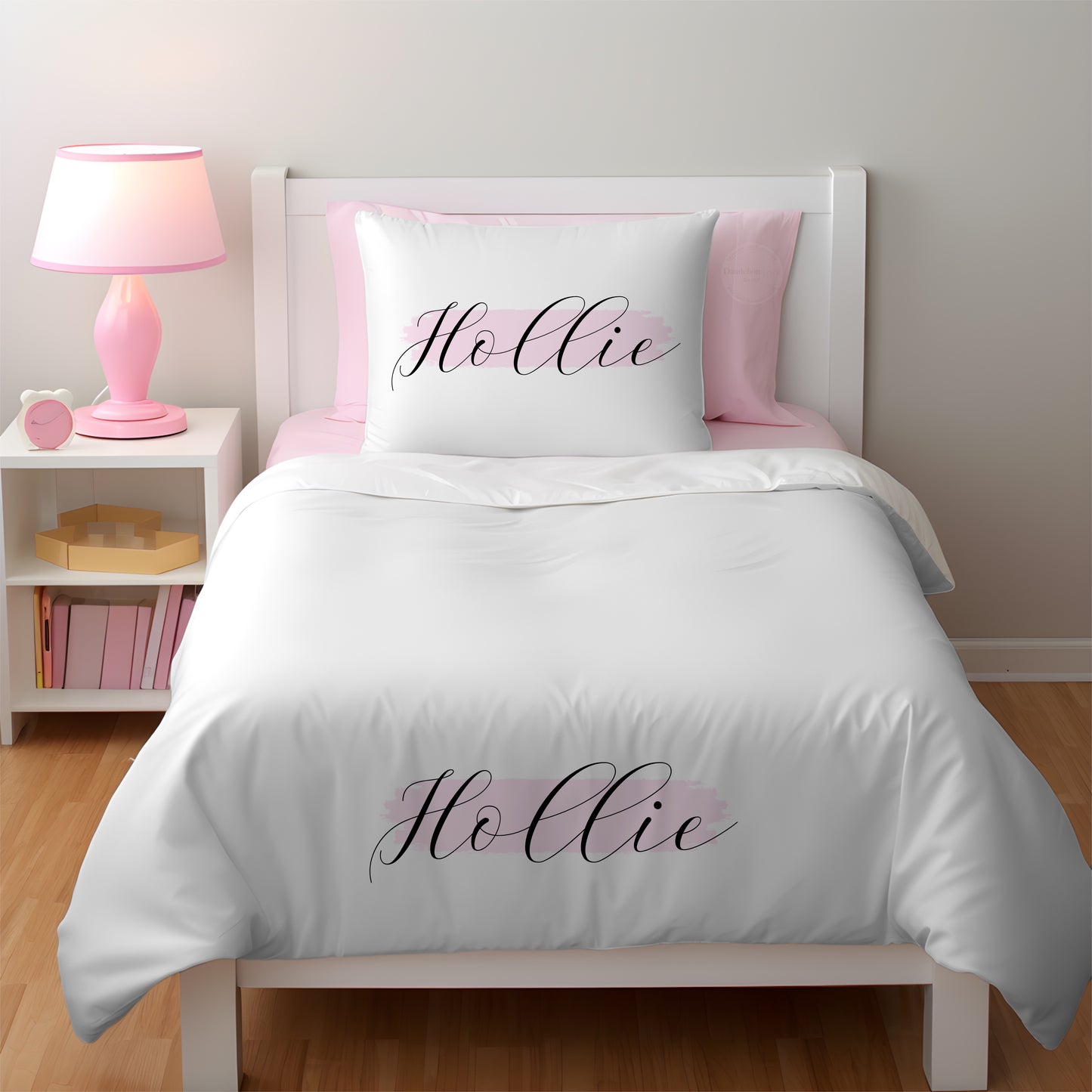 Super Soft Luxury Single Duvet Cover Set - Personalised And In Your Choice of Colour