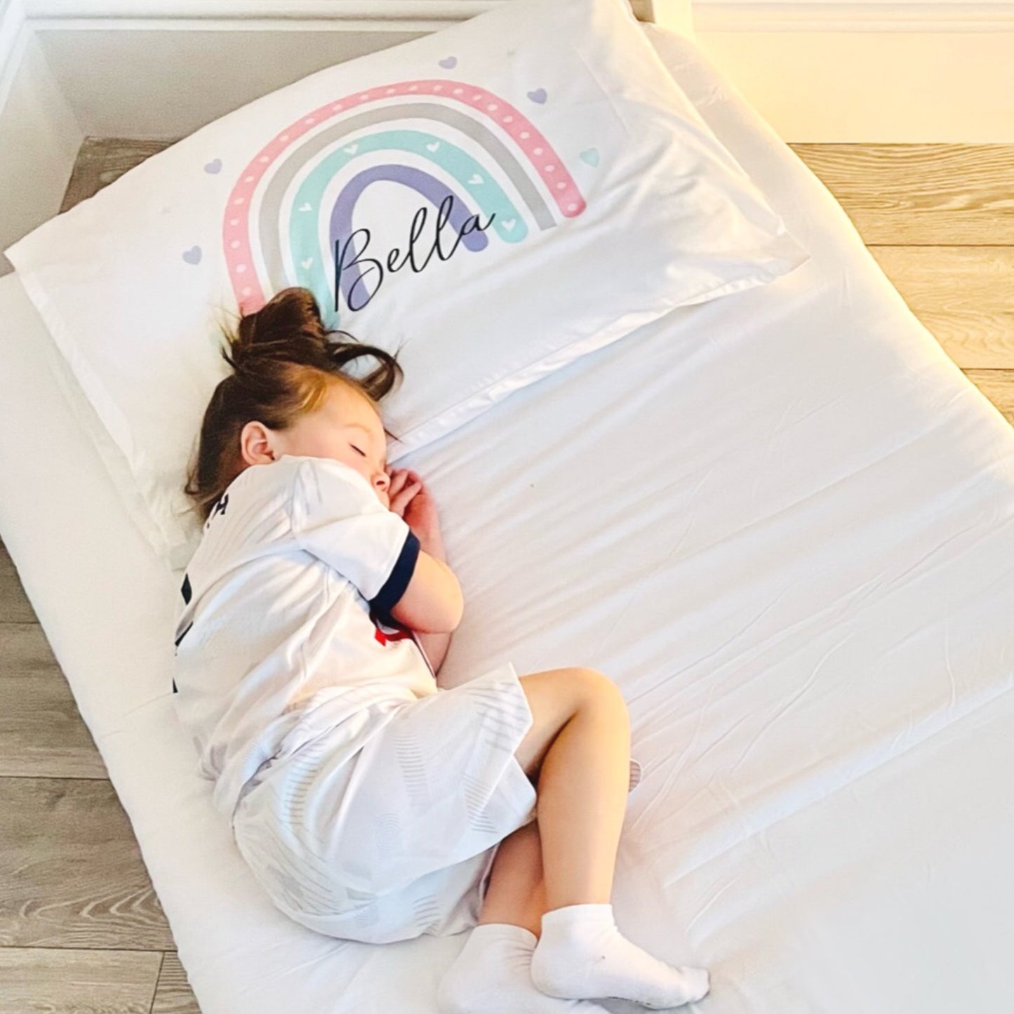 Pastel Rainbow Single Duvet Cover Set - Add a Personalised Touch to Your Little Ones Bed
