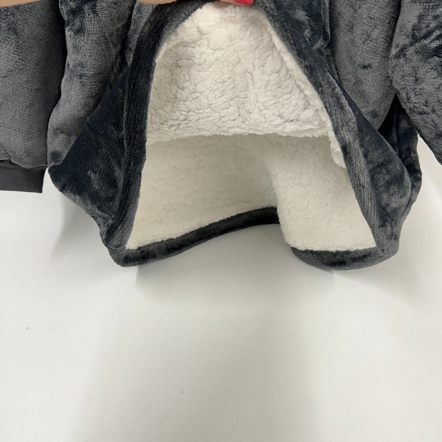 Personalised Crown Children & Adults Oversized Hooded Sherpa Blanket