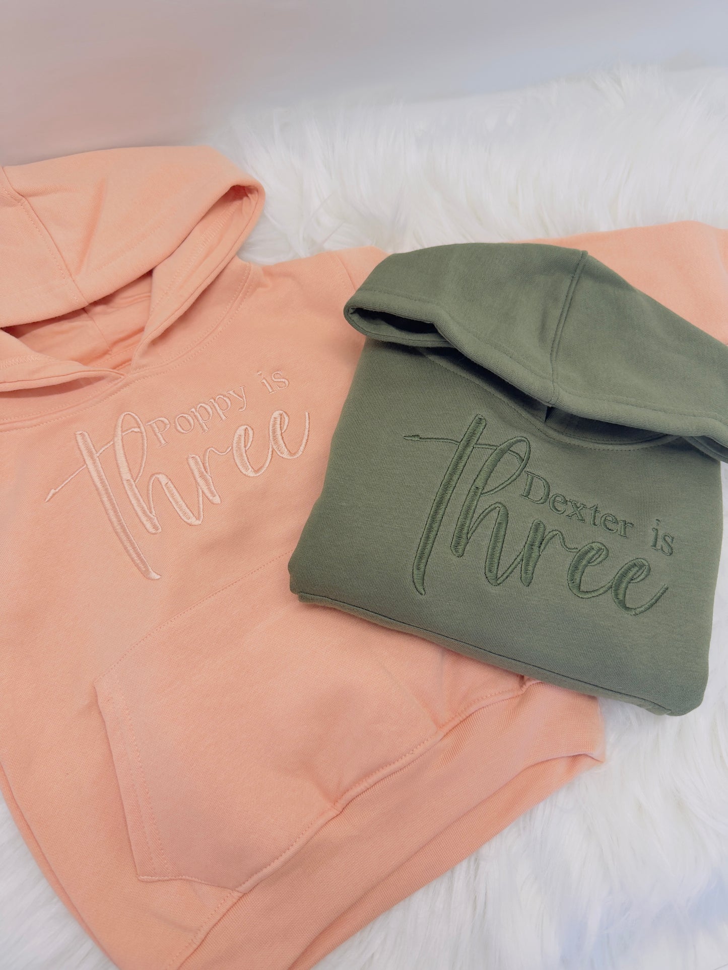Personalised Kids Birthday Hoodie - Custom Embroidered Name & Age