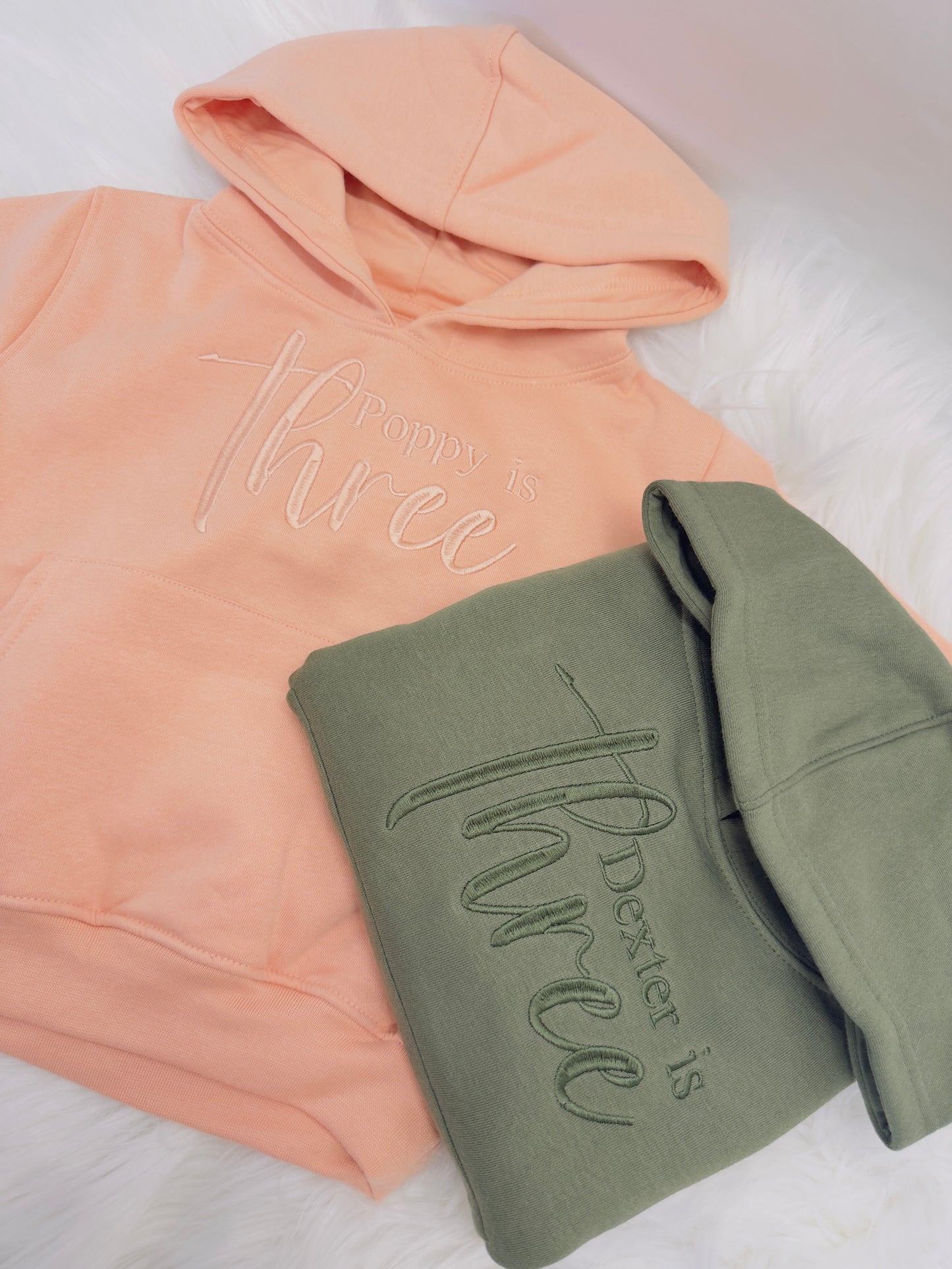 Personalised Kids Birthday Hoodie - Custom Embroidered Name & Age