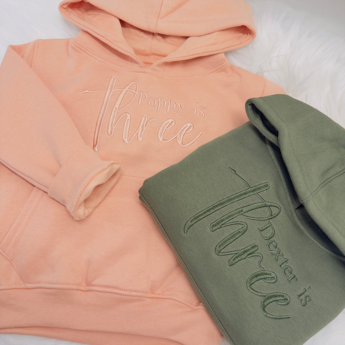 Personalised Kids Birthday Hoodie - Custom Embroidered Name & Age
