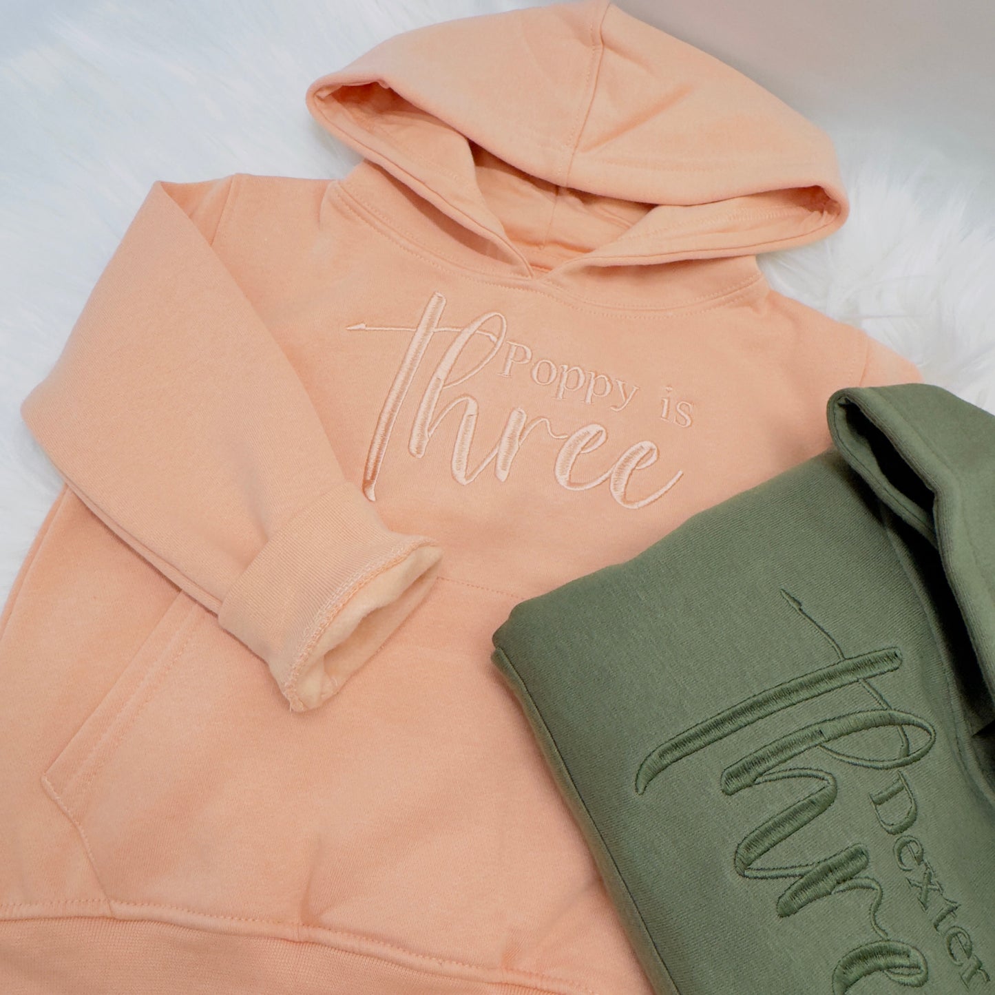 Personalised Kids Birthday Hoodie - Custom Embroidered Name & Age
