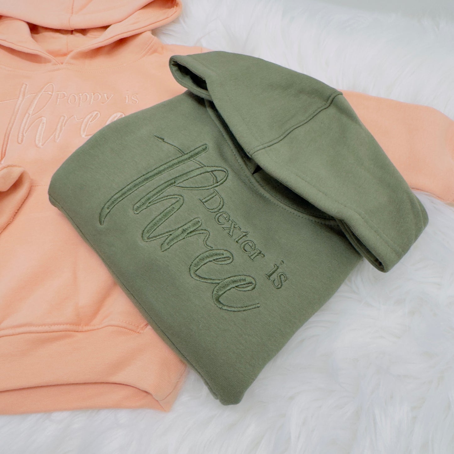 Personalised Kids Birthday Hoodie - Custom Embroidered Name & Age