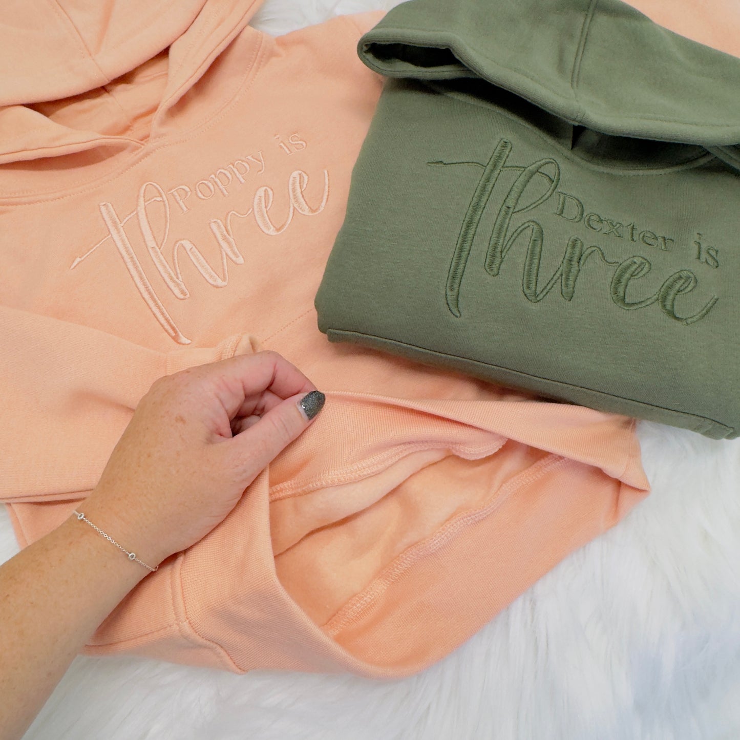 Personalised Kids Birthday Hoodie - Custom Embroidered Name & Age