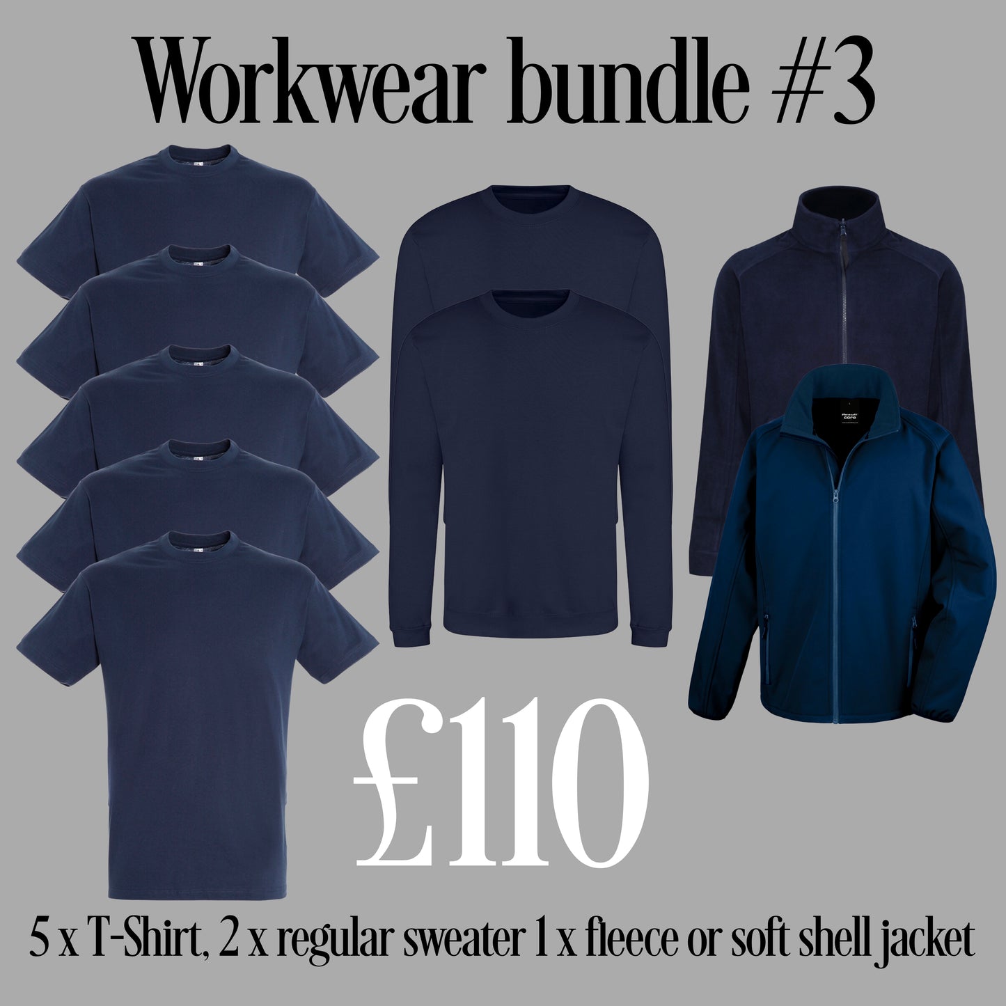 Embroidered Workwear Regular Bundle #3