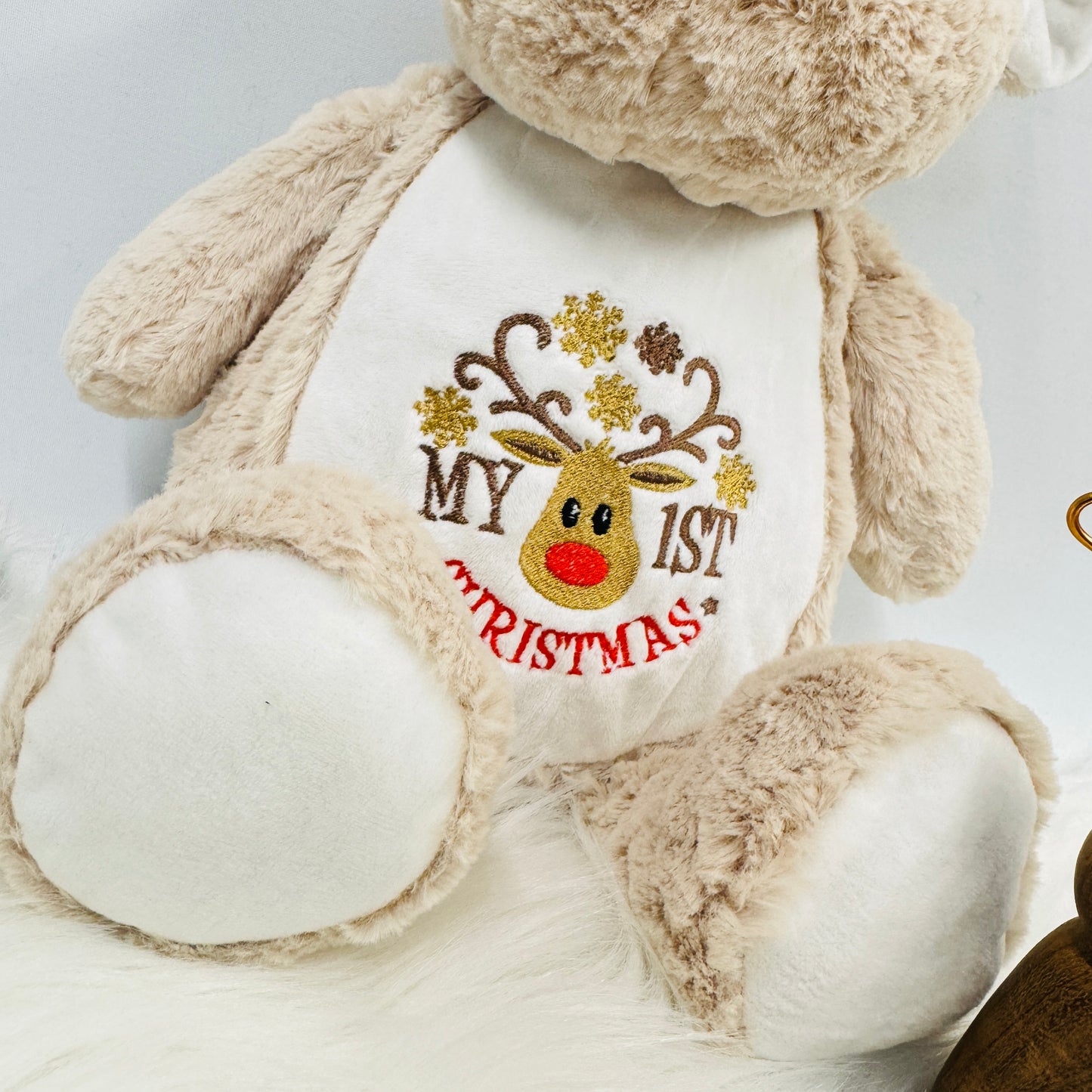 First Christmas Large Reindeer Teddy - Christmas gift idea