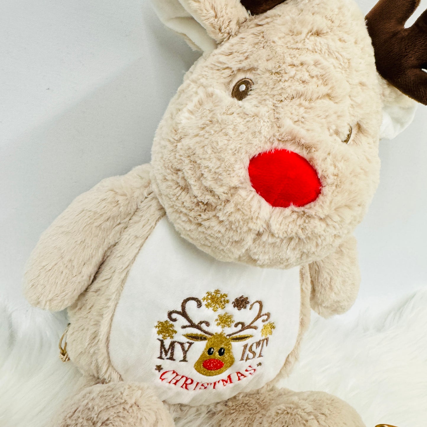 First Christmas Large Reindeer Teddy - Christmas gift idea