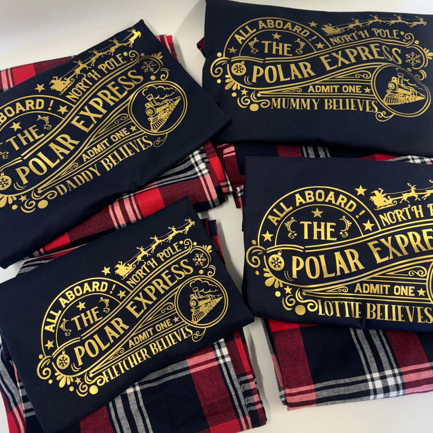 Polar Express North Pole Personalised Christmas Full Pyjamas Outfit