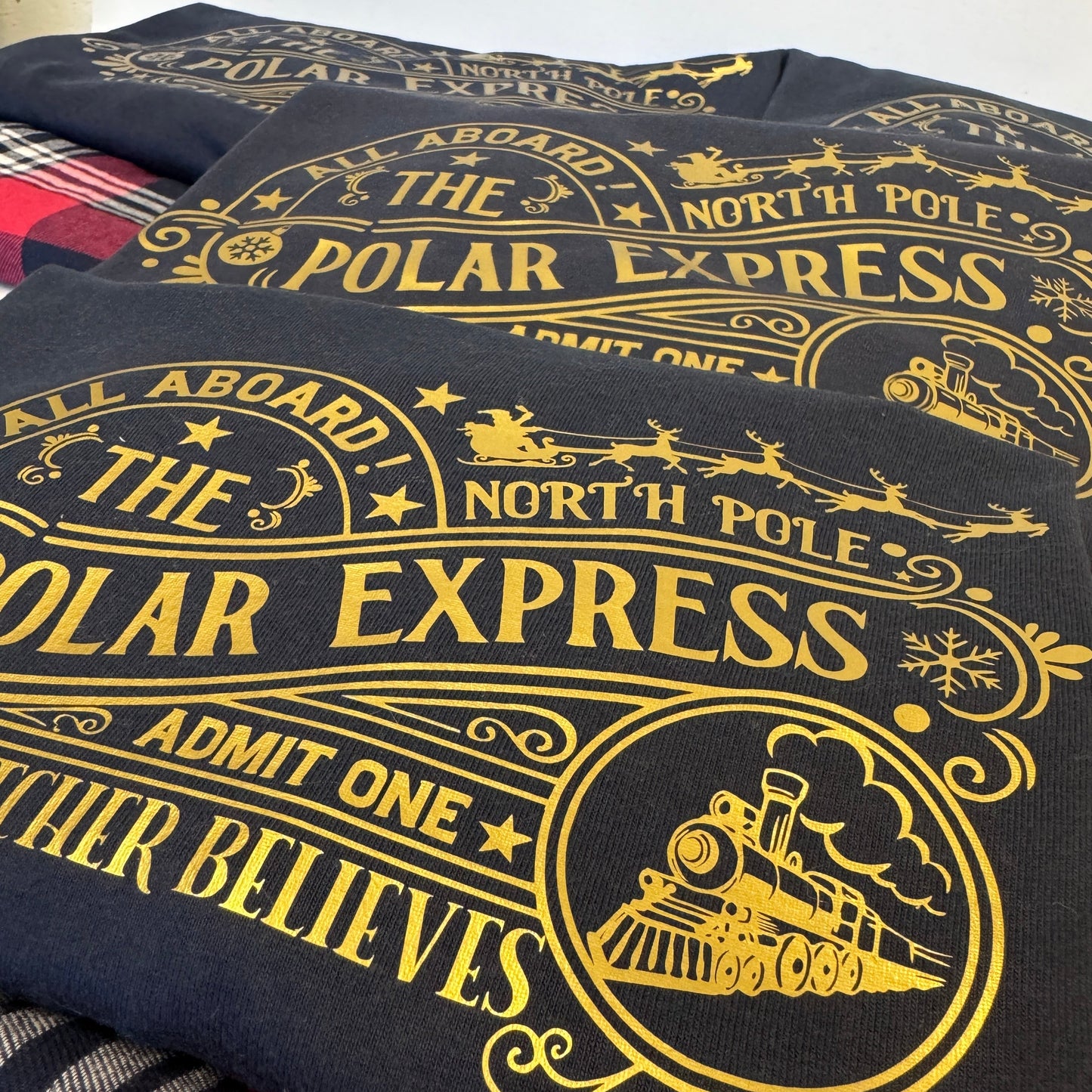 Polar Express North Pole Personalised Christmas Full Pyjamas Outfit