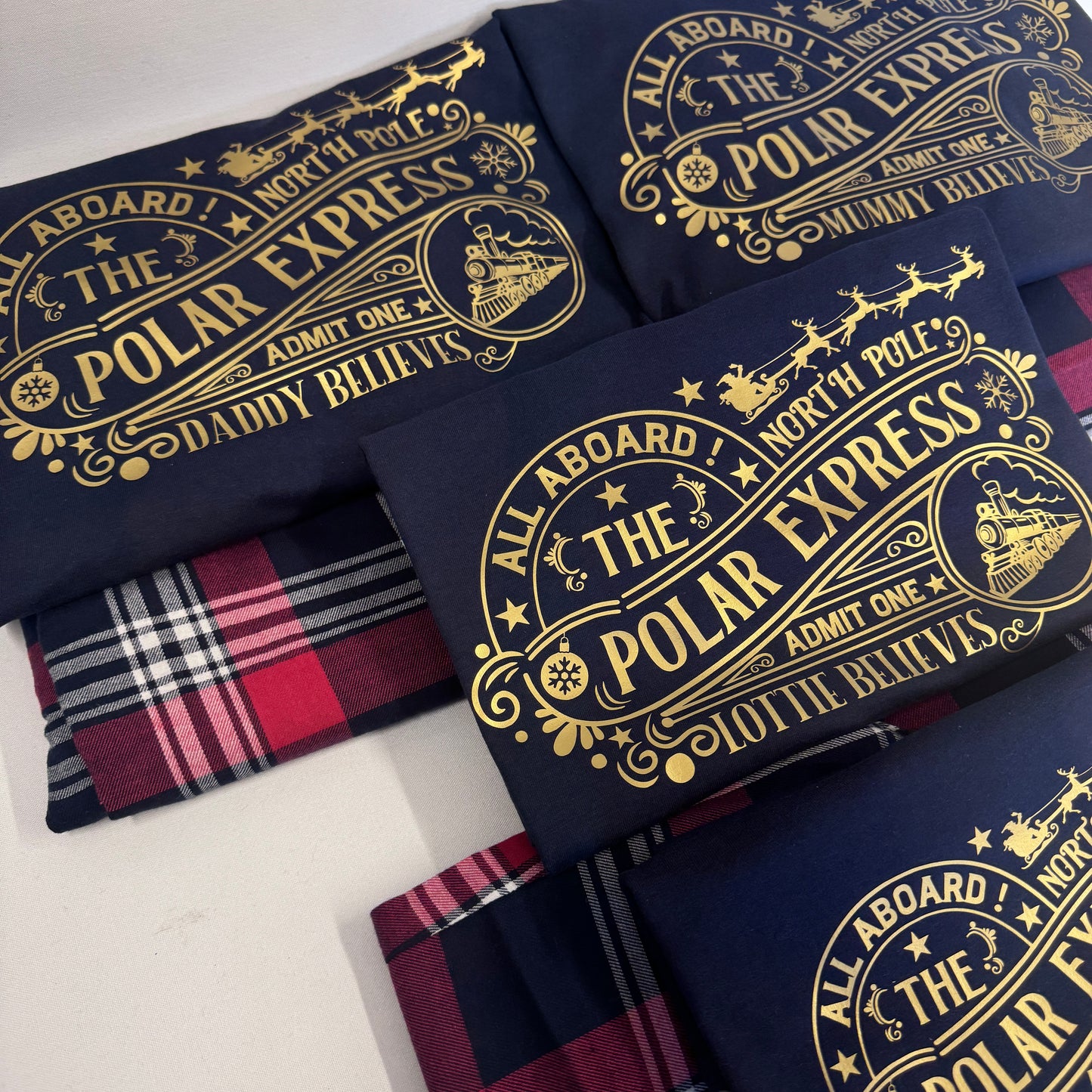 Polar Express North Pole Personalised Christmas Full Pyjamas Outfit