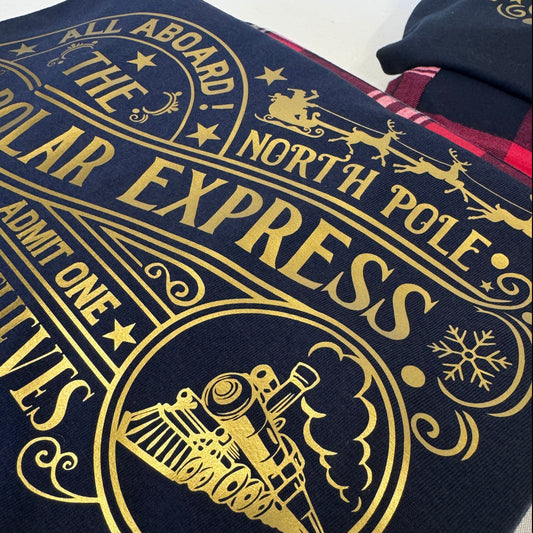Polar Express North Pole Personalised Christmas Full Pyjamas Outfit