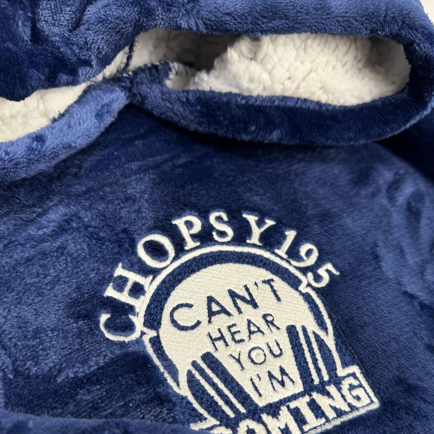 Cant Hear You Personalised Adults & Children's Oversized Hooded Sherpa Blanket