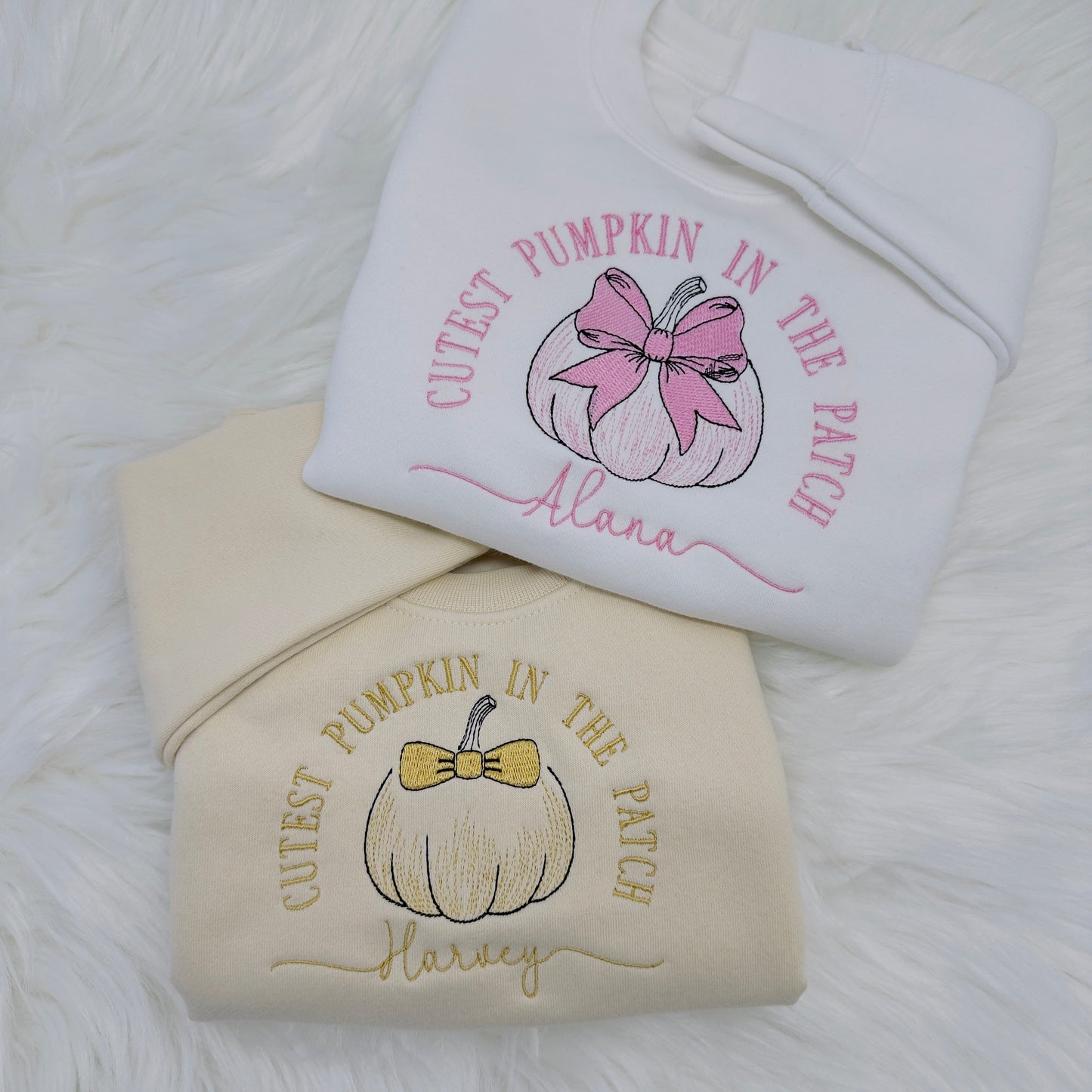 Cutest Pumpkin in the Patch Children's Sweatshirt. Personalised Autumn Clothing