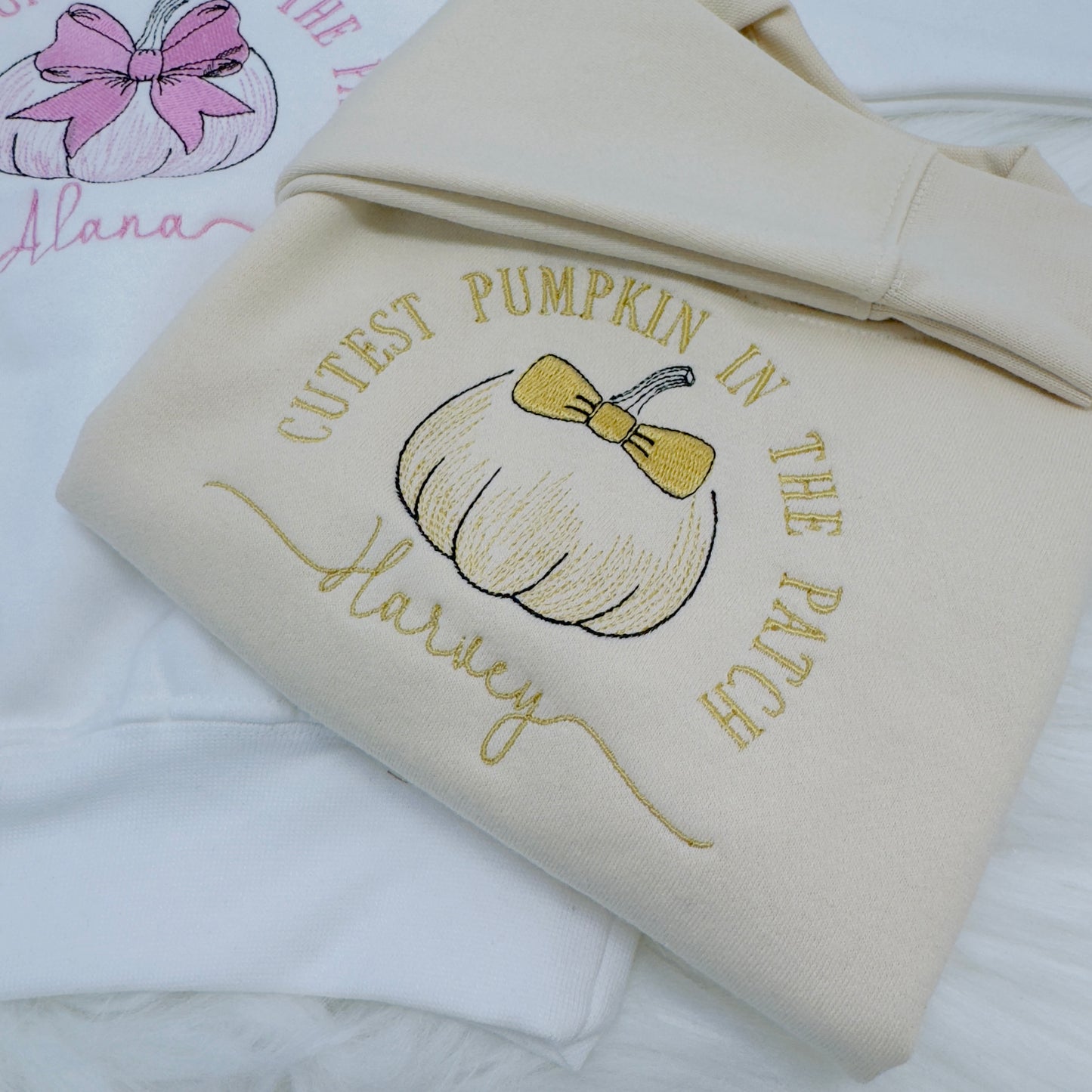 Cutest Pumpkin in the Patch Children's Sweatshirt. Personalised Autumn Clothing