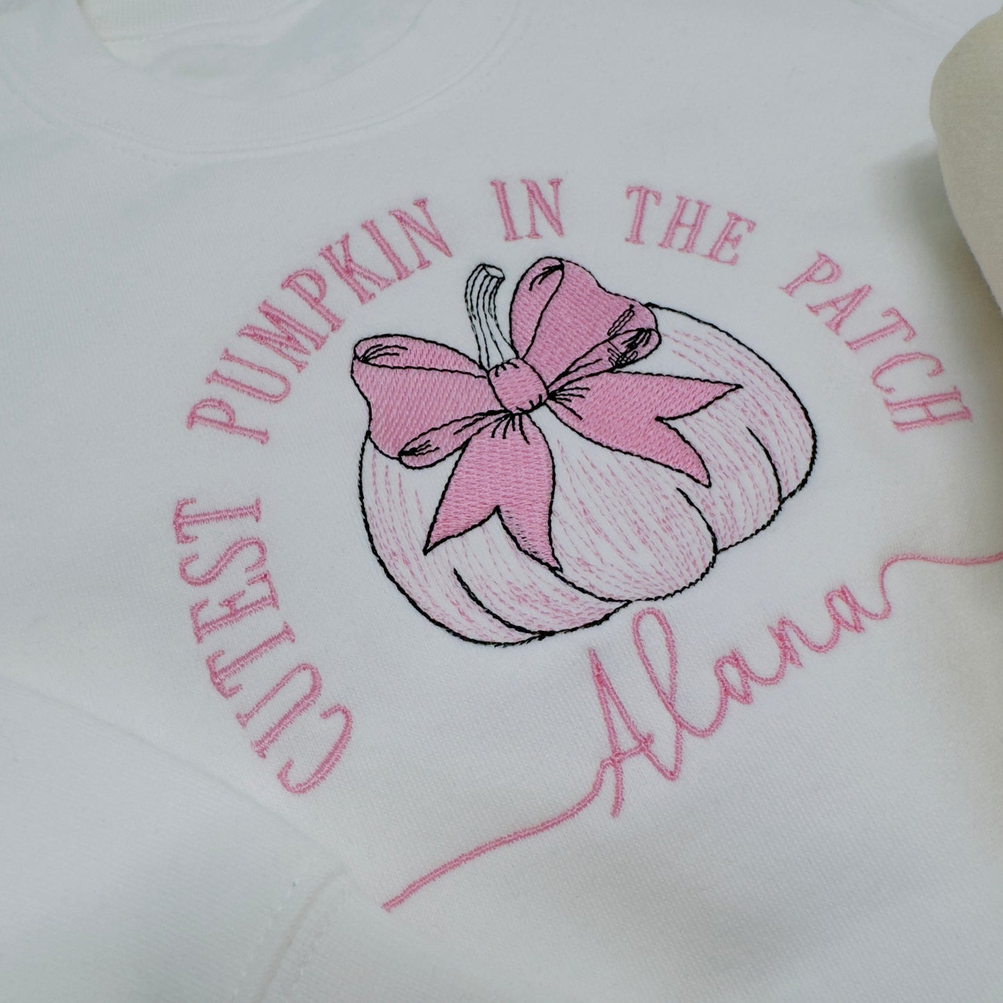 Cutest Pumpkin in the Patch Children's Sweatshirt. Personalised Autumn Clothing