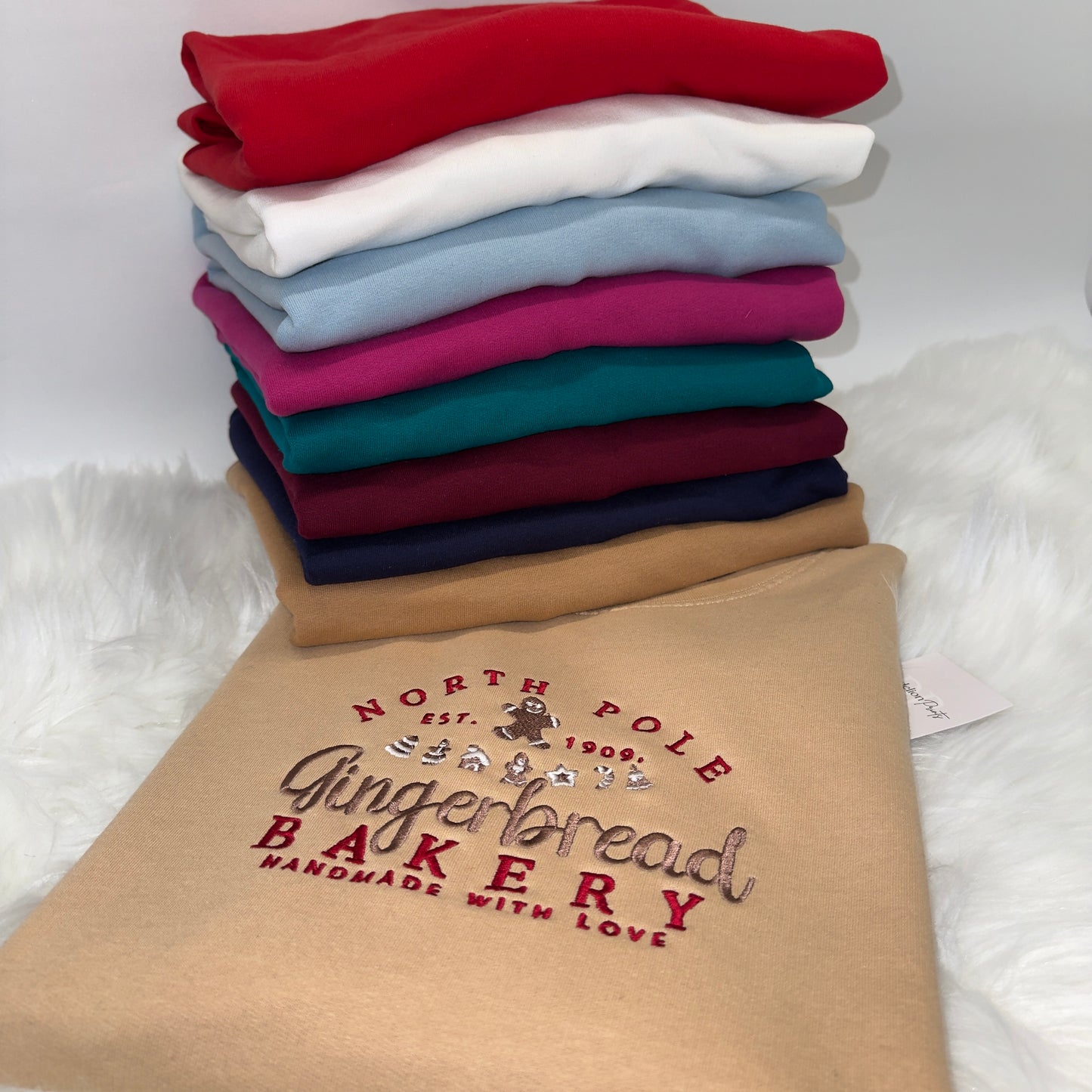 Festive Gingerbread Bakery Sweater for Adults - North Pole Bakery Christmas Magic