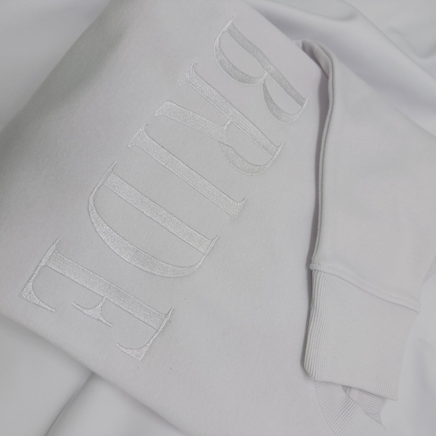 Organic Bride or Groom Sweater. Embroidered Bride to Be Clothing/Gift