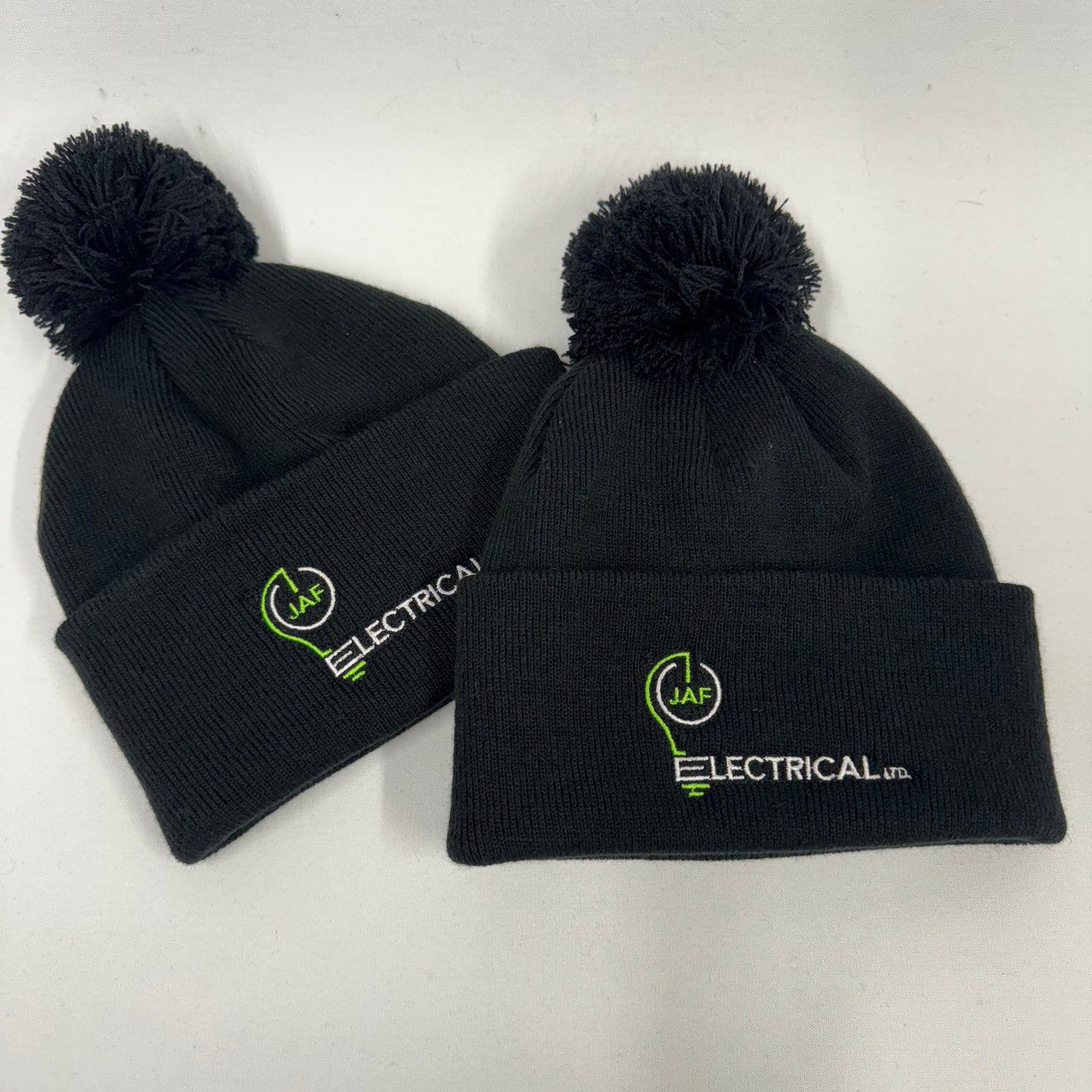 Embroidered PomPom Beanie Hat - Customised with Your Business Logo