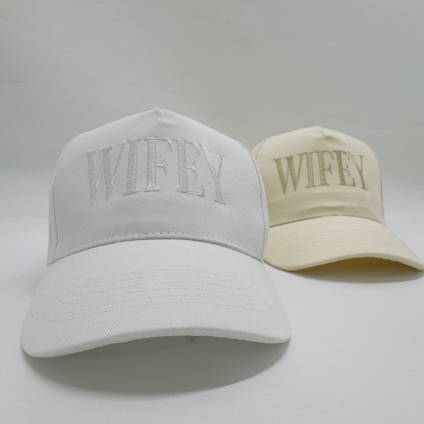 WIFEY and BRIDE Embroidered Baseball Cap. Bride To Be Honeymoon Clothing
