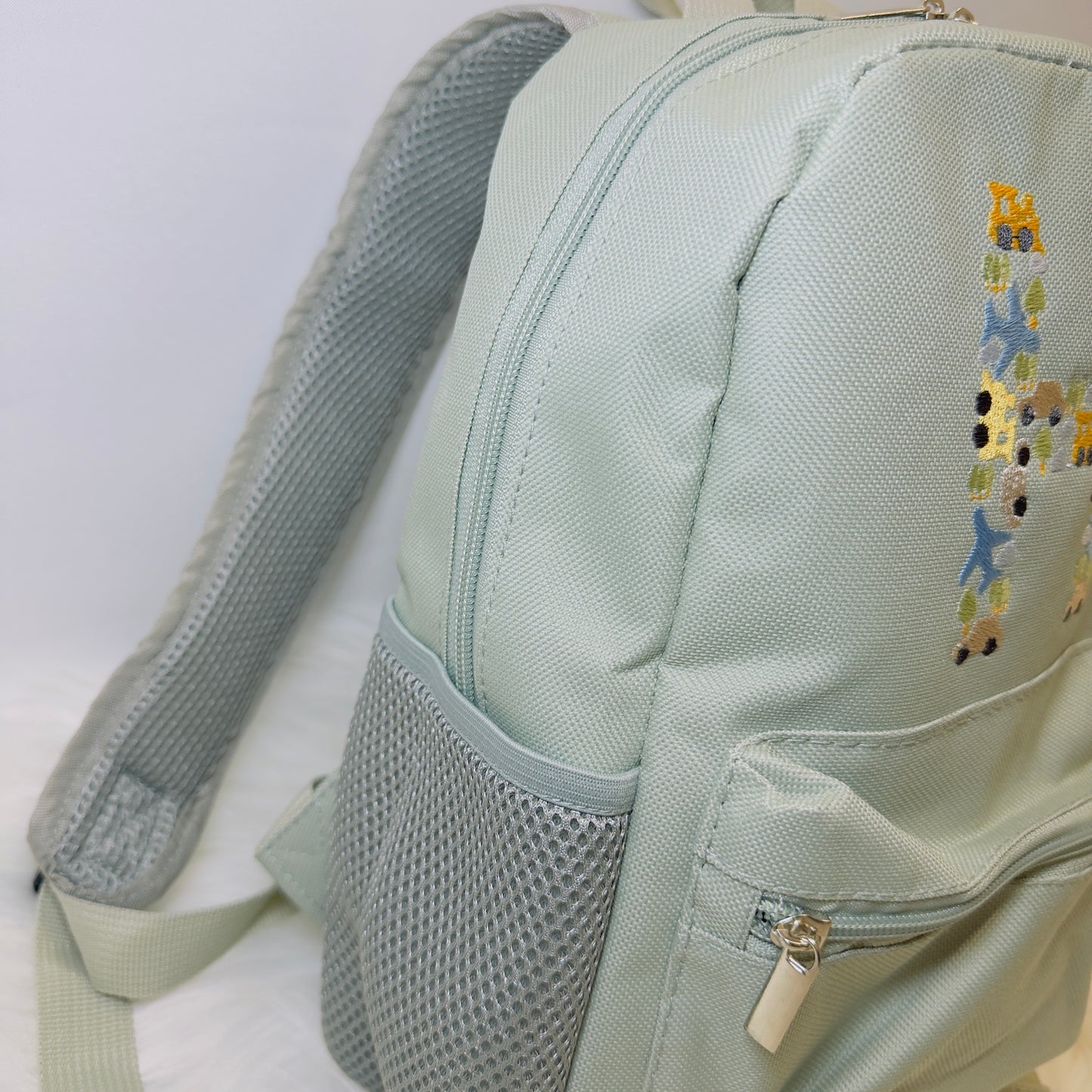 Children's Backpack with Cars, Planes, Trains, Personalised Embroidery, Various Colours