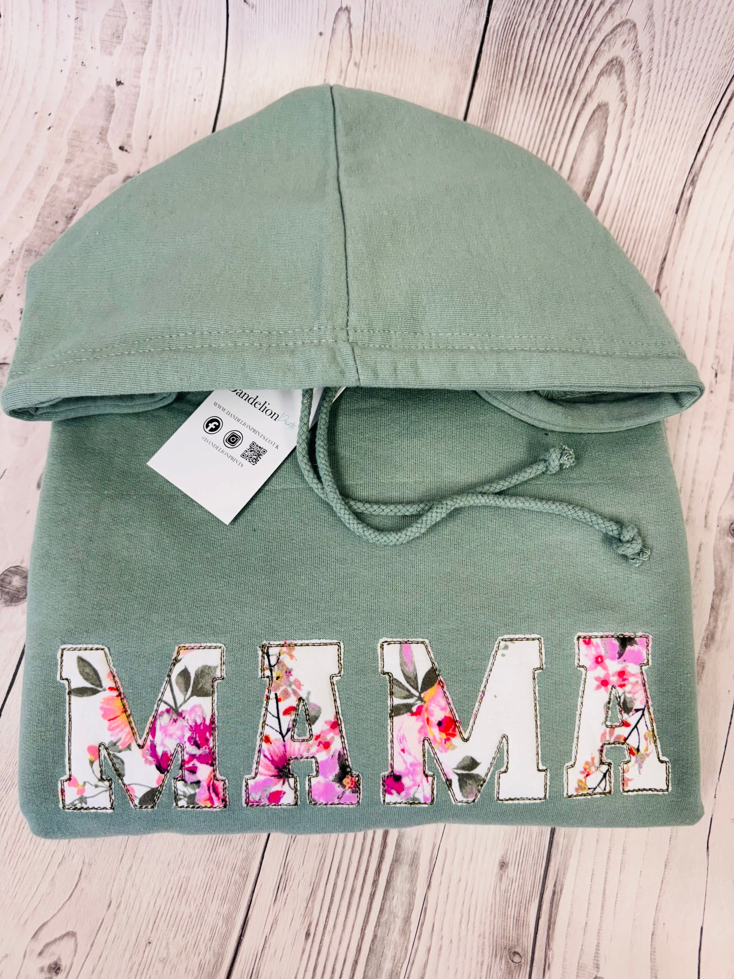 Mama Hoodie or Sweater Embroidered With Baby Clothes. Newborn Keepsakes.