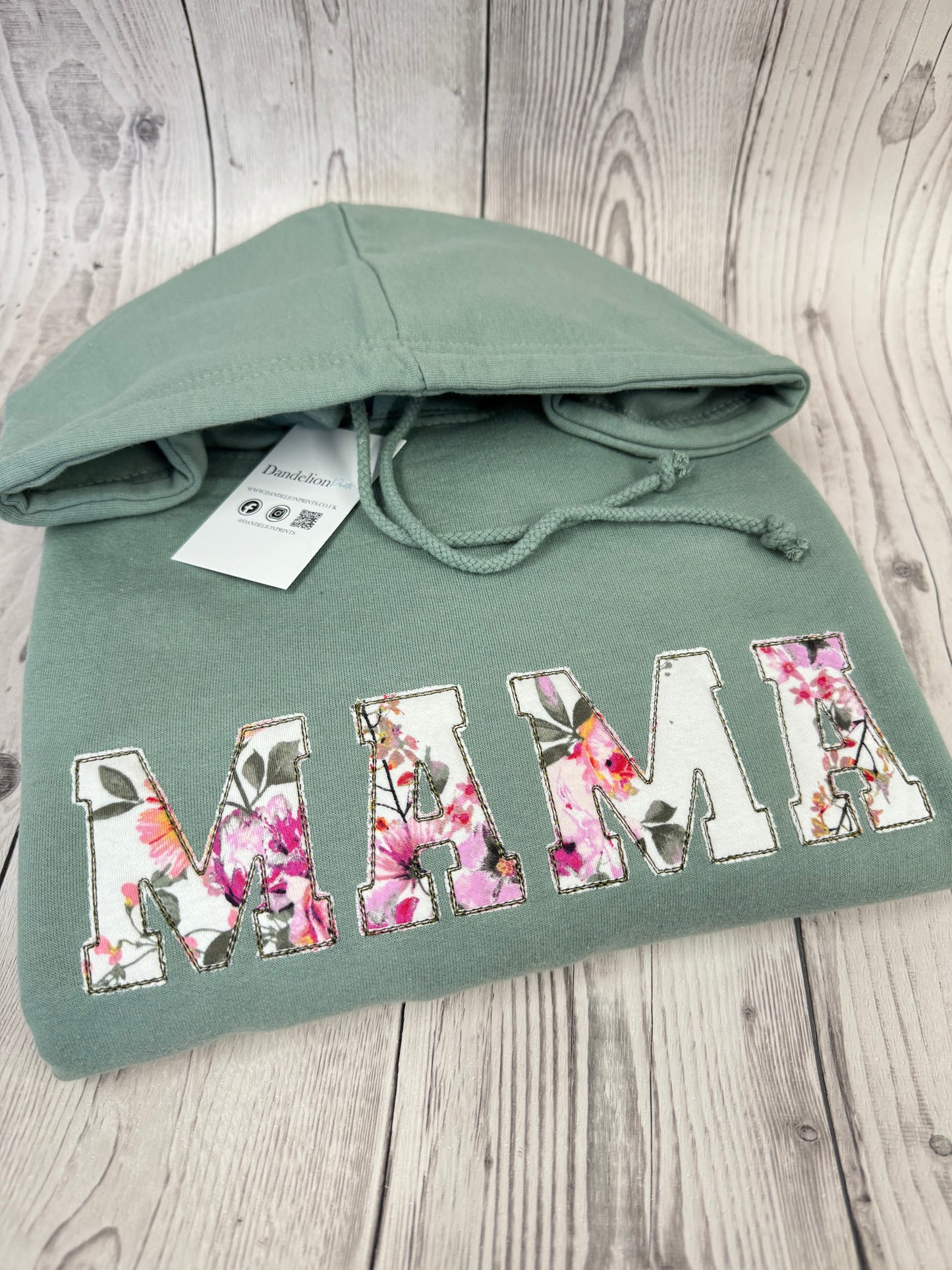 Mama Hoodie or Sweater Embroidered With Baby Clothes. Newborn Keepsakes.