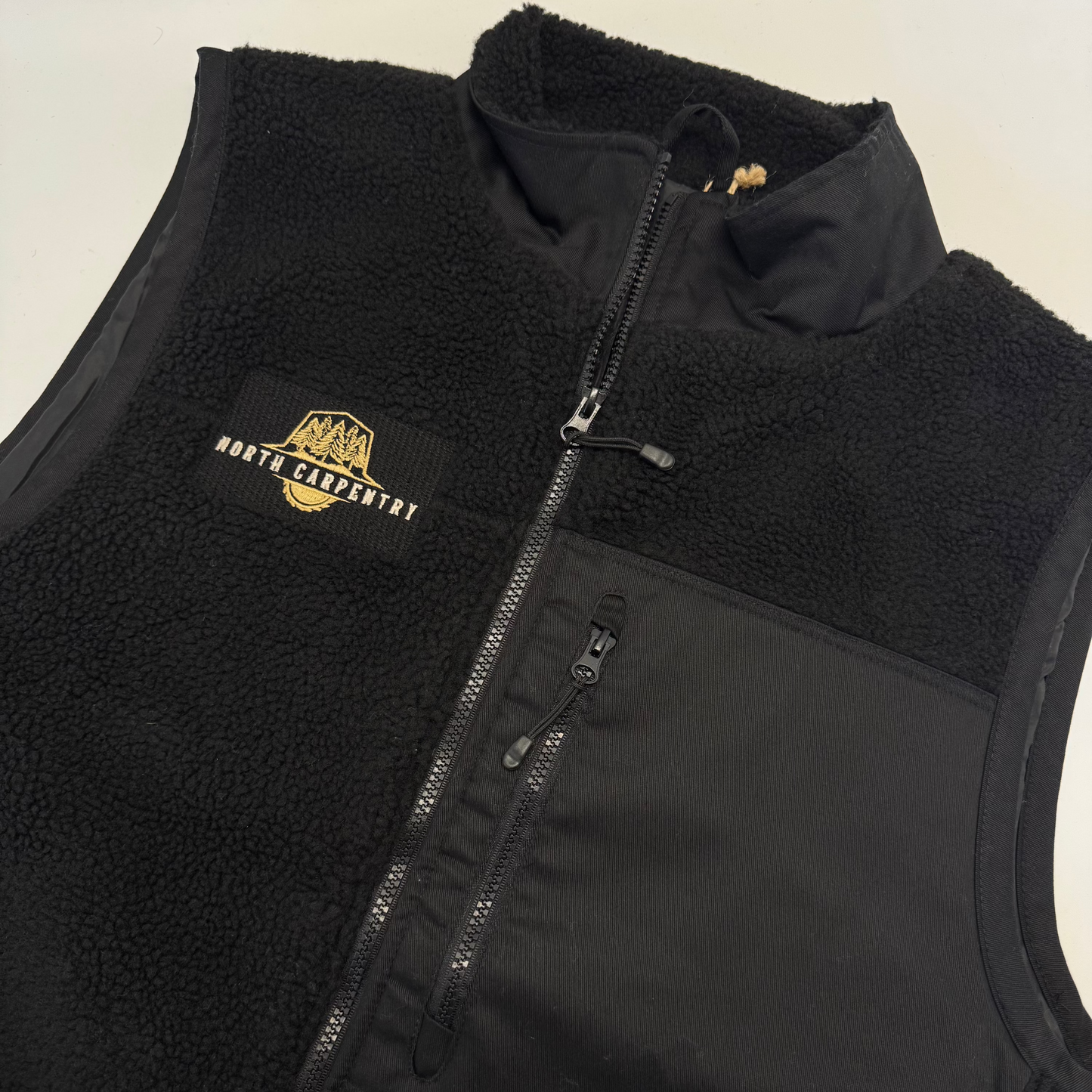 Unisex Front Row Sherpa Gilet Embroidered with your company logo