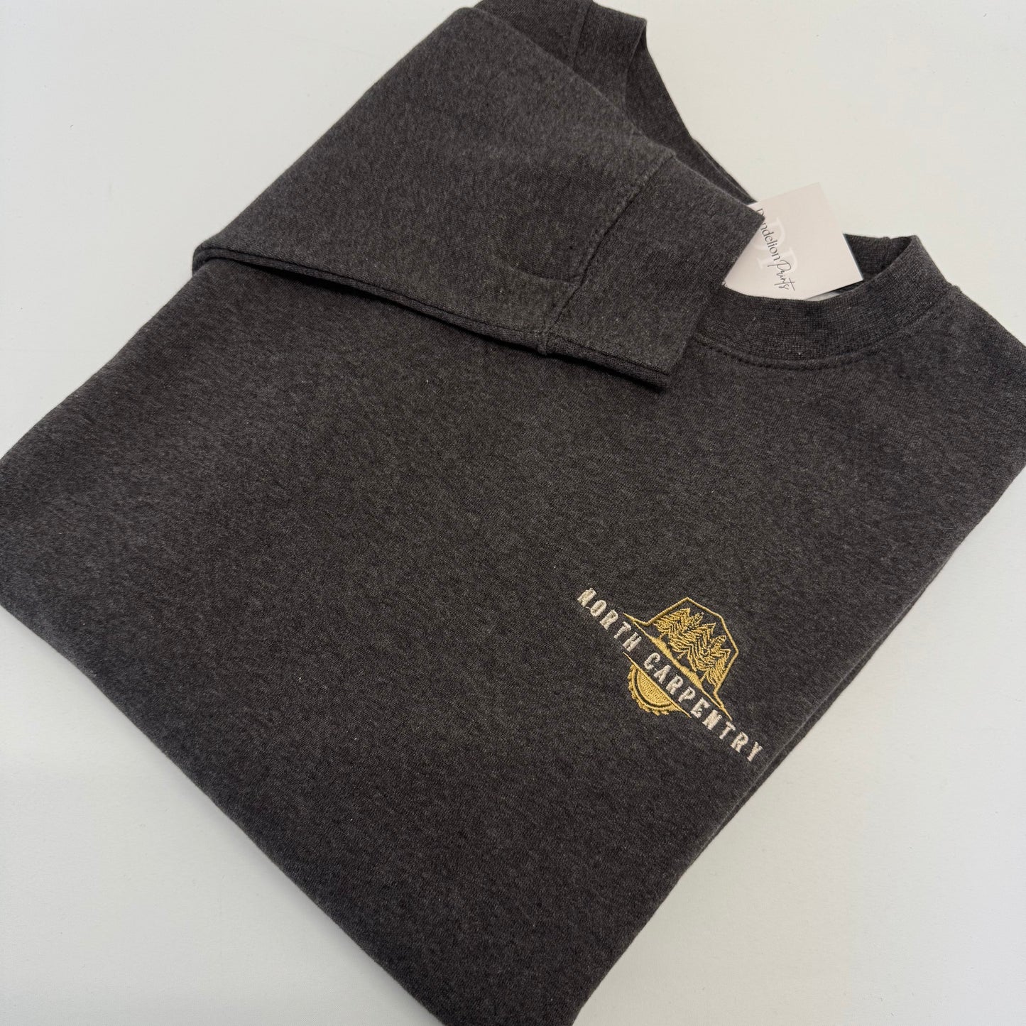 LARGE CHARCOAL Unisex AWDis Organic Sweater