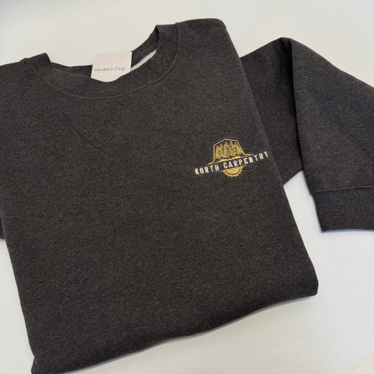 LARGE CHARCOAL Unisex AWDis Organic Sweater