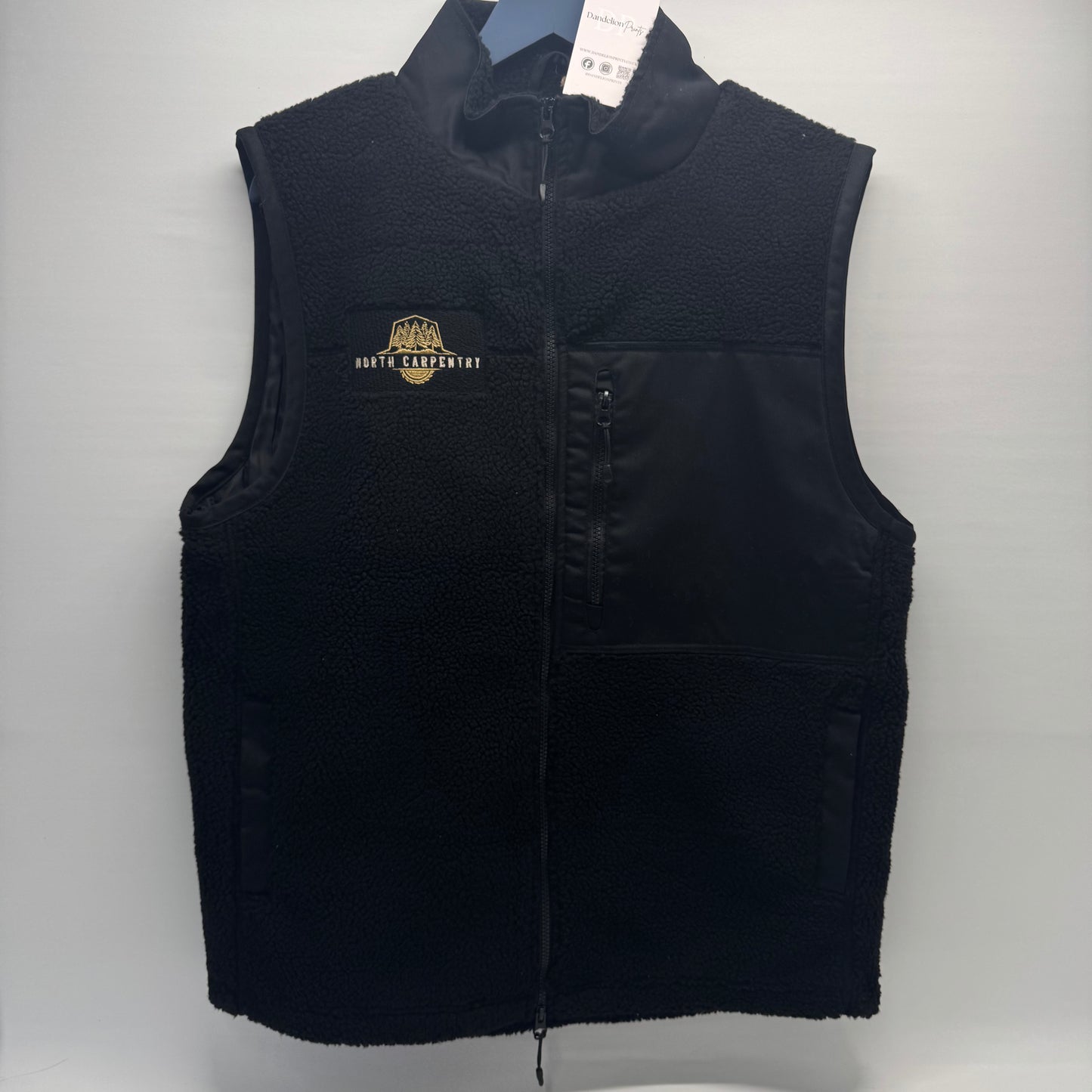 Unisex Front Row Sherpa Gilet Embroidered with your company logo