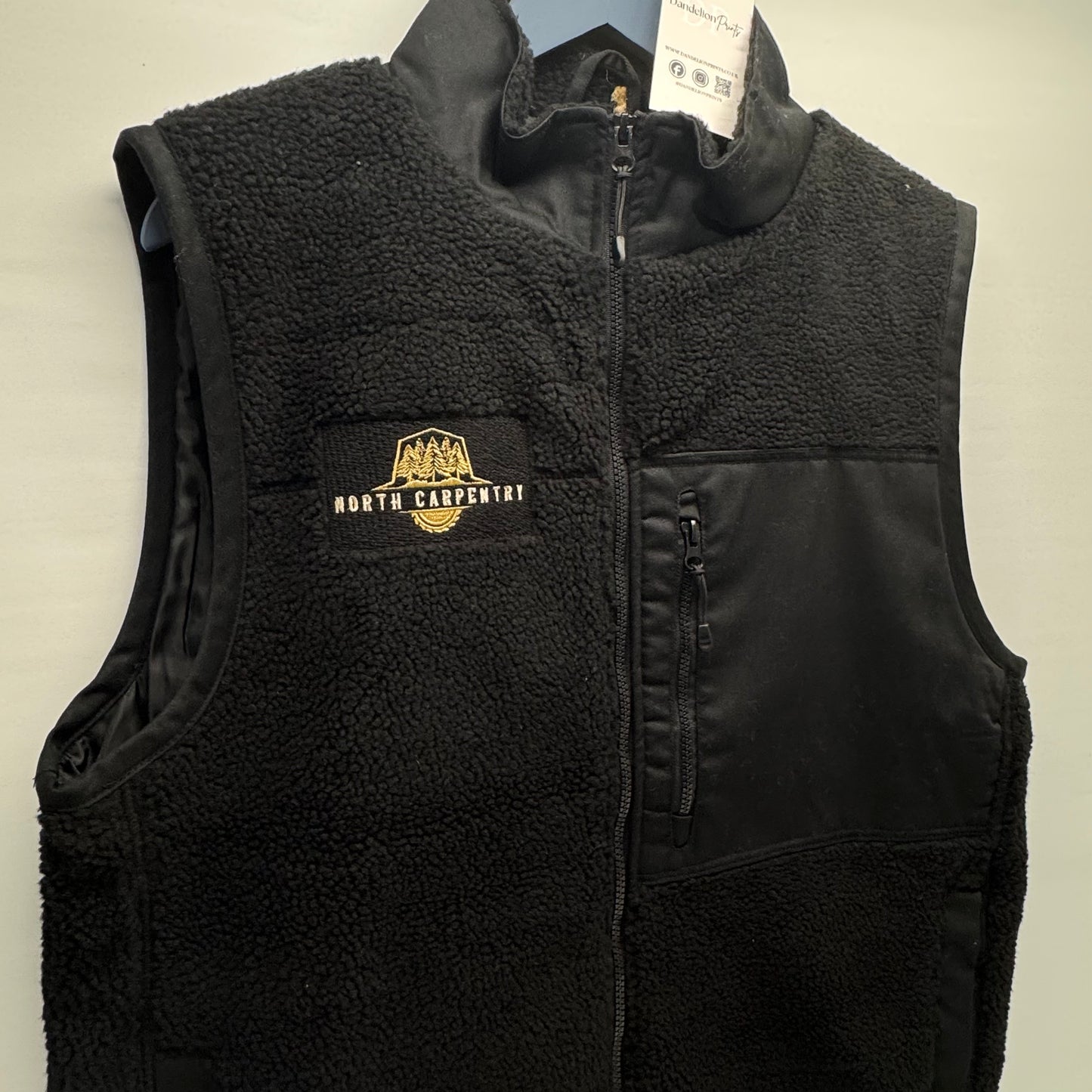 Unisex Front Row Sherpa Gilet Embroidered with your company logo