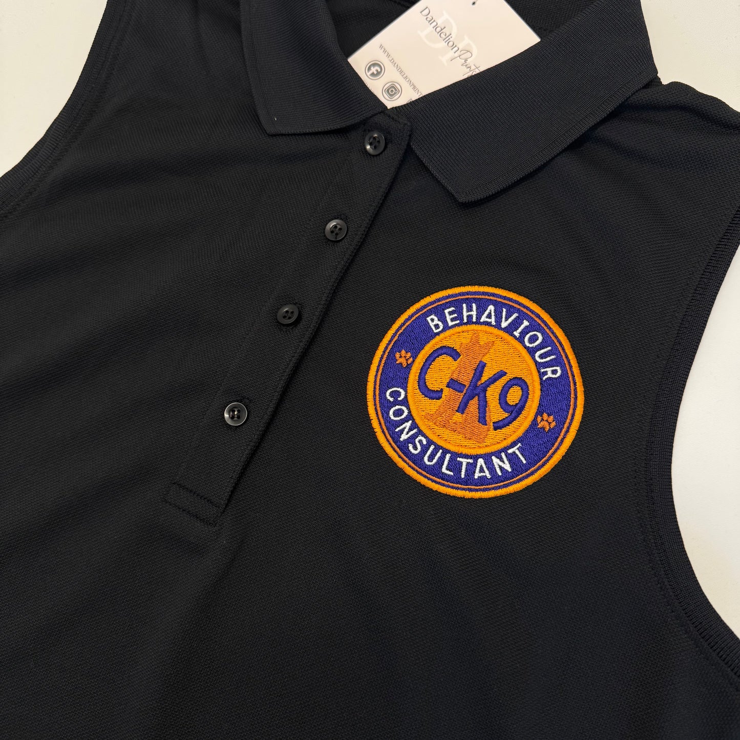 Ladies Sleeveless Henbury Polo Shirt Embroidered With Your Logo