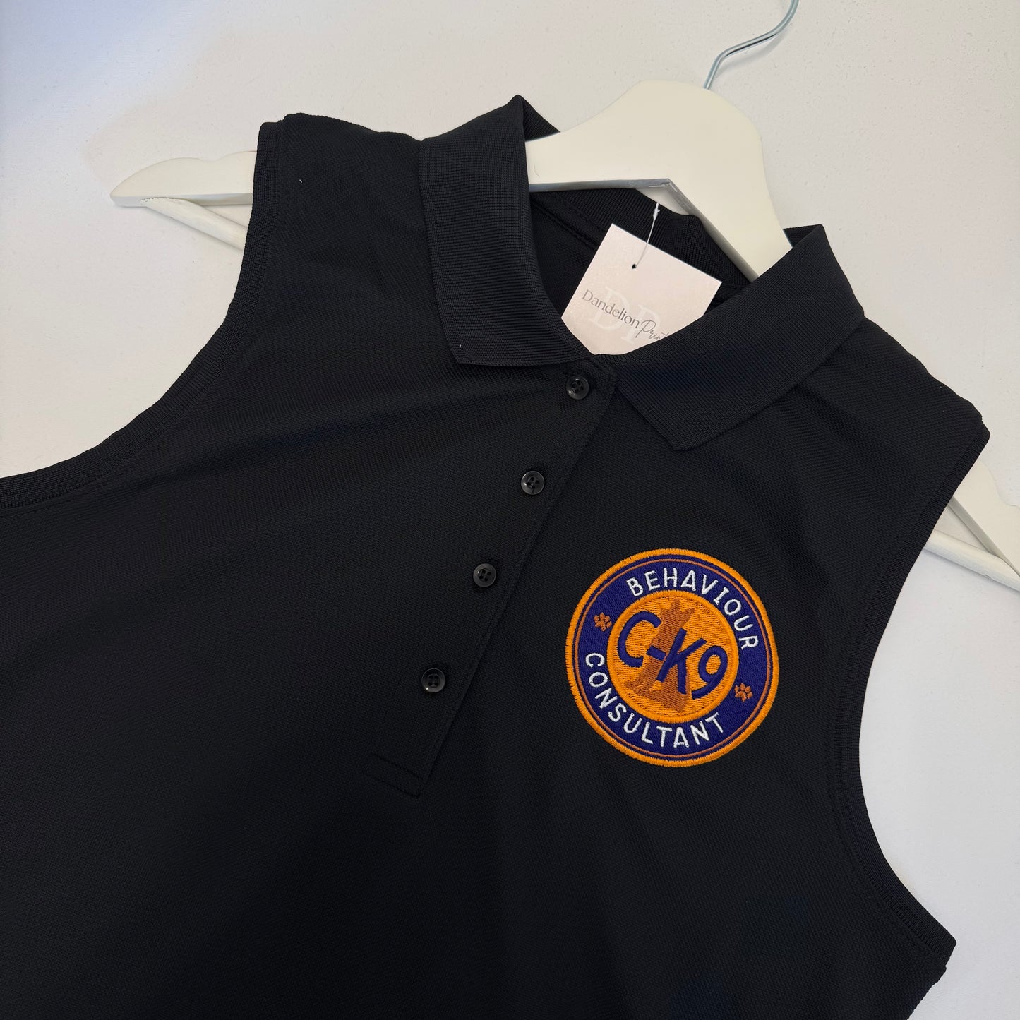 Ladies Sleeveless Henbury Polo Shirt Embroidered With Your Logo