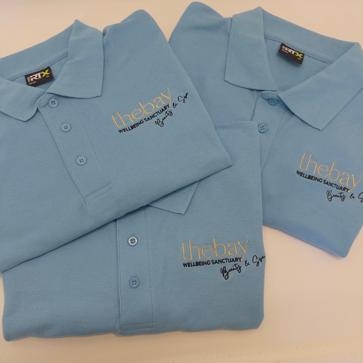 Men's Business Branded RTX Polo Shirts. Variety Of Colours and Sizes Available