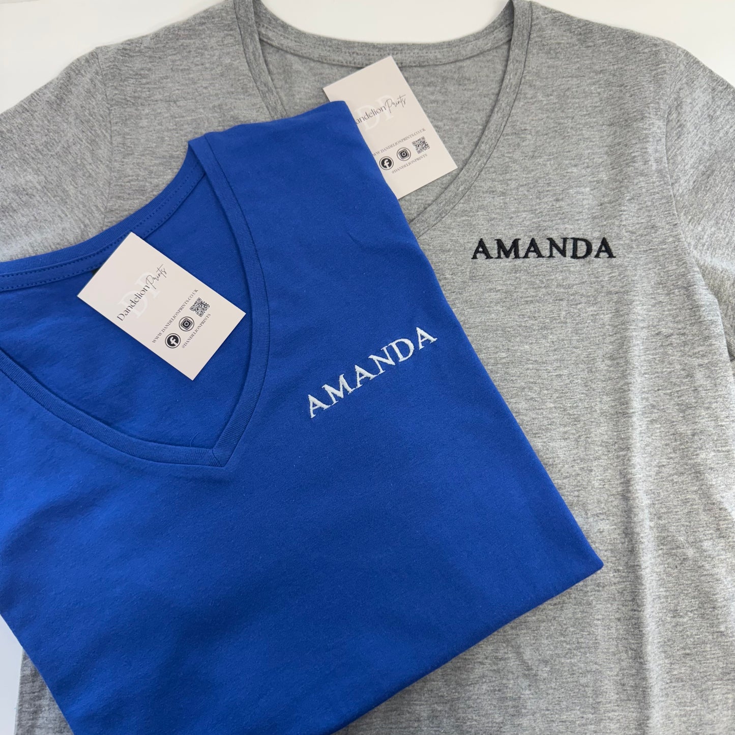 Showcase your brand in style with this flattering ladies’ V-neck T-shirt, perfect for custom embroidery or printing.
Designed for a more tailored fit, this shirt runs smaller than some other brands—please check sizing before decoration.
Featuring a ribbed V neckline for a classic, feminine look and a Taped neck for added comfort and durability. With Side seams for a flattering silhouette and Twin needle sleeves and hem for a clean, lasting finish.
Available in 6 stylish colours in sizes from Small to XXL