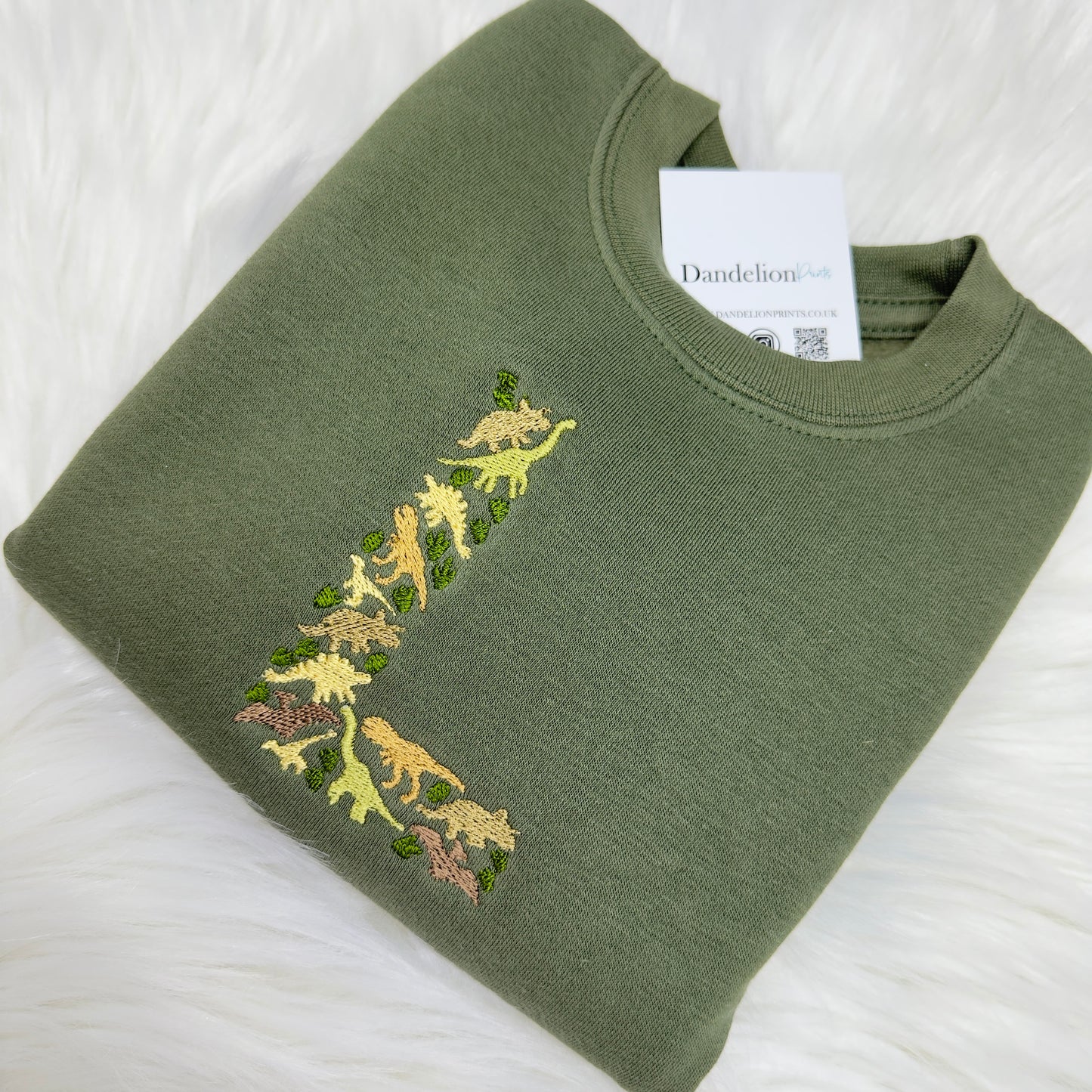 Personalised Dino Initial Children's Sweatshirt