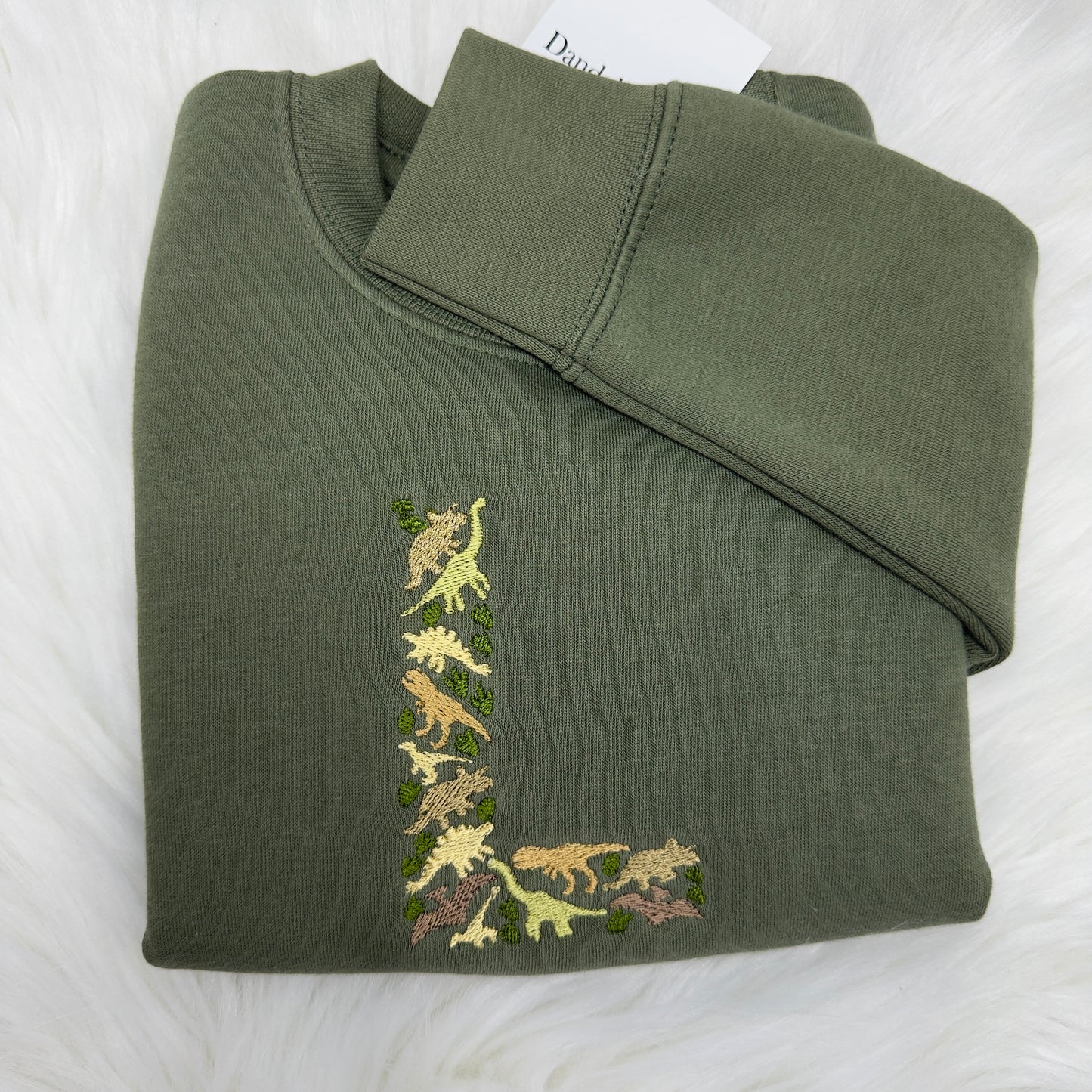 Personalised Dino Initial Children's Sweatshirt
