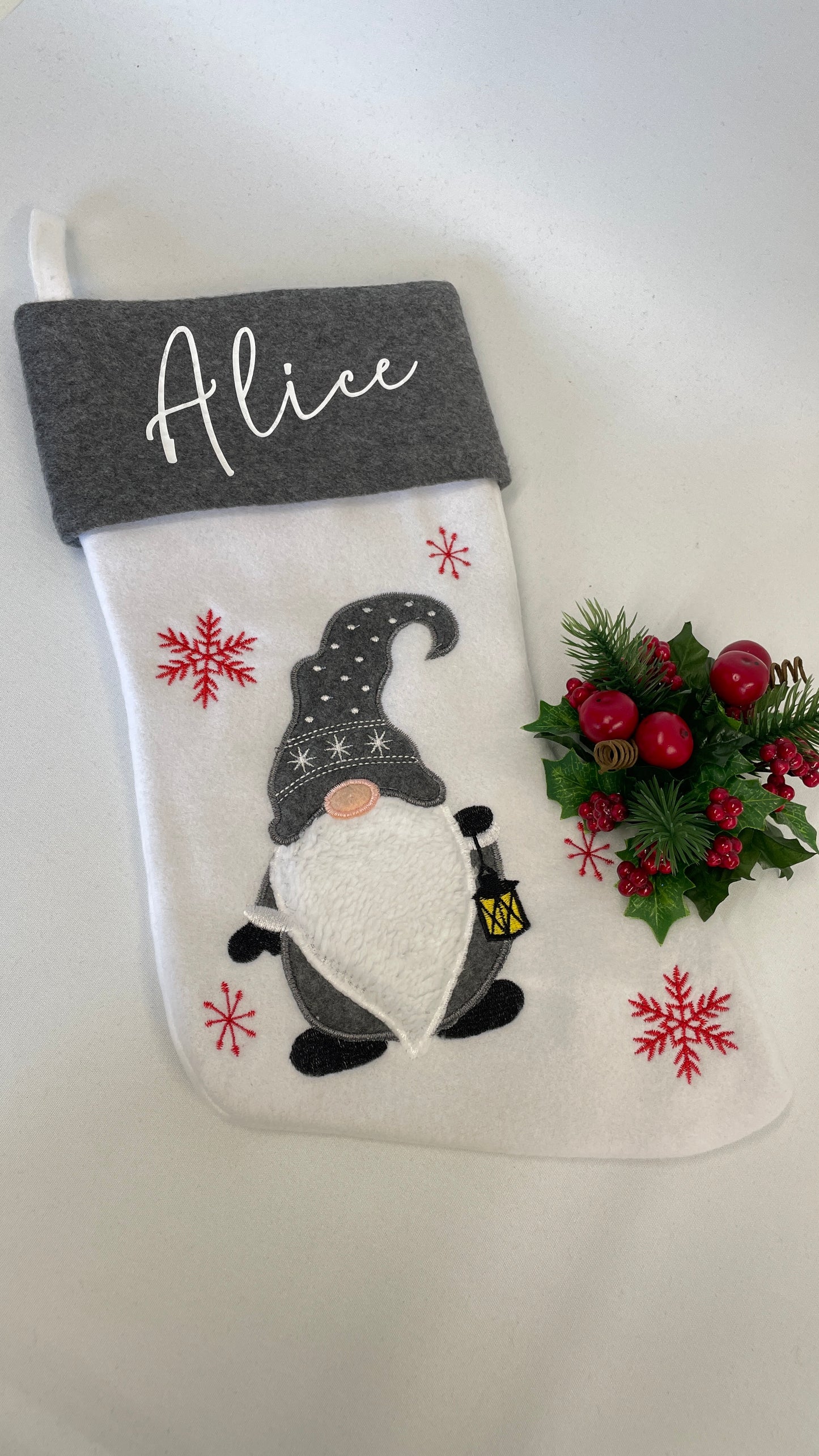 Christmas Gonk Personalised Stocking