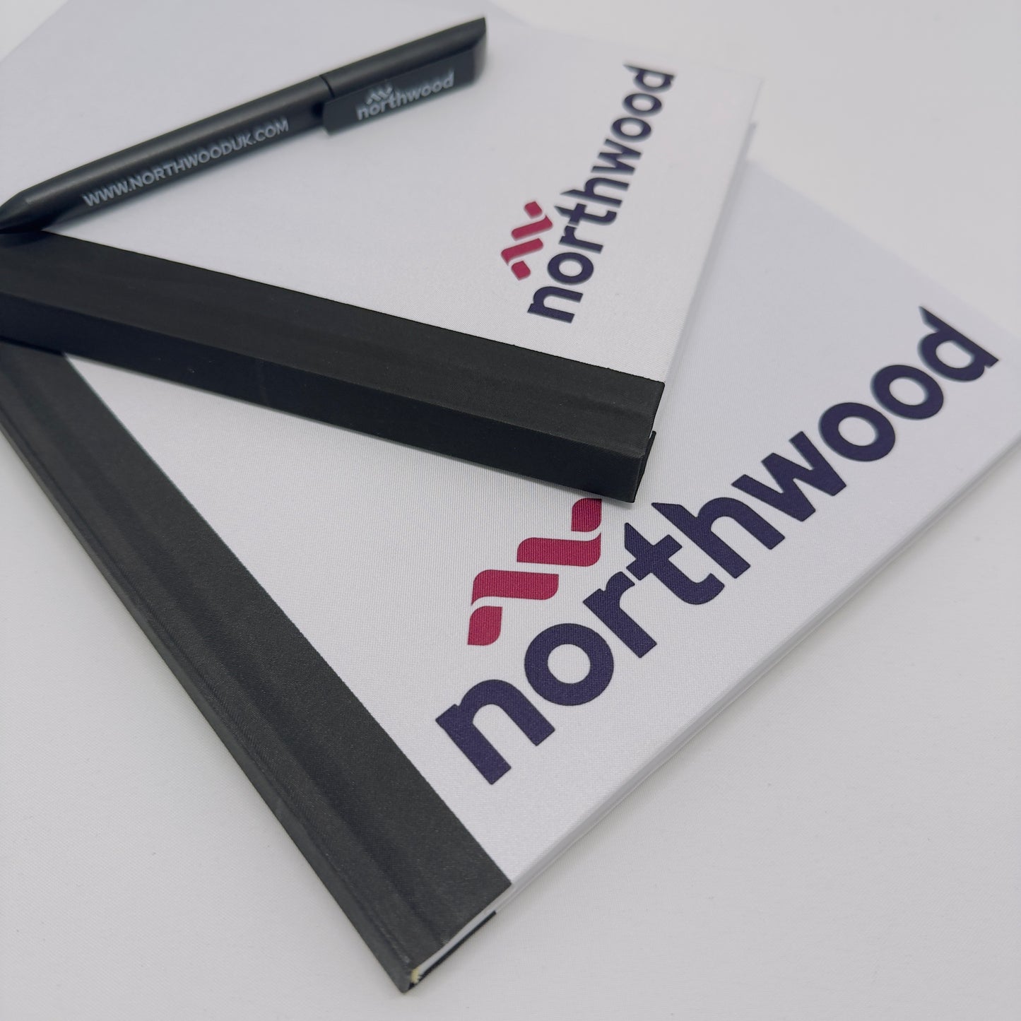 Business Branded Custom Printed Fabric Hardback Notebook